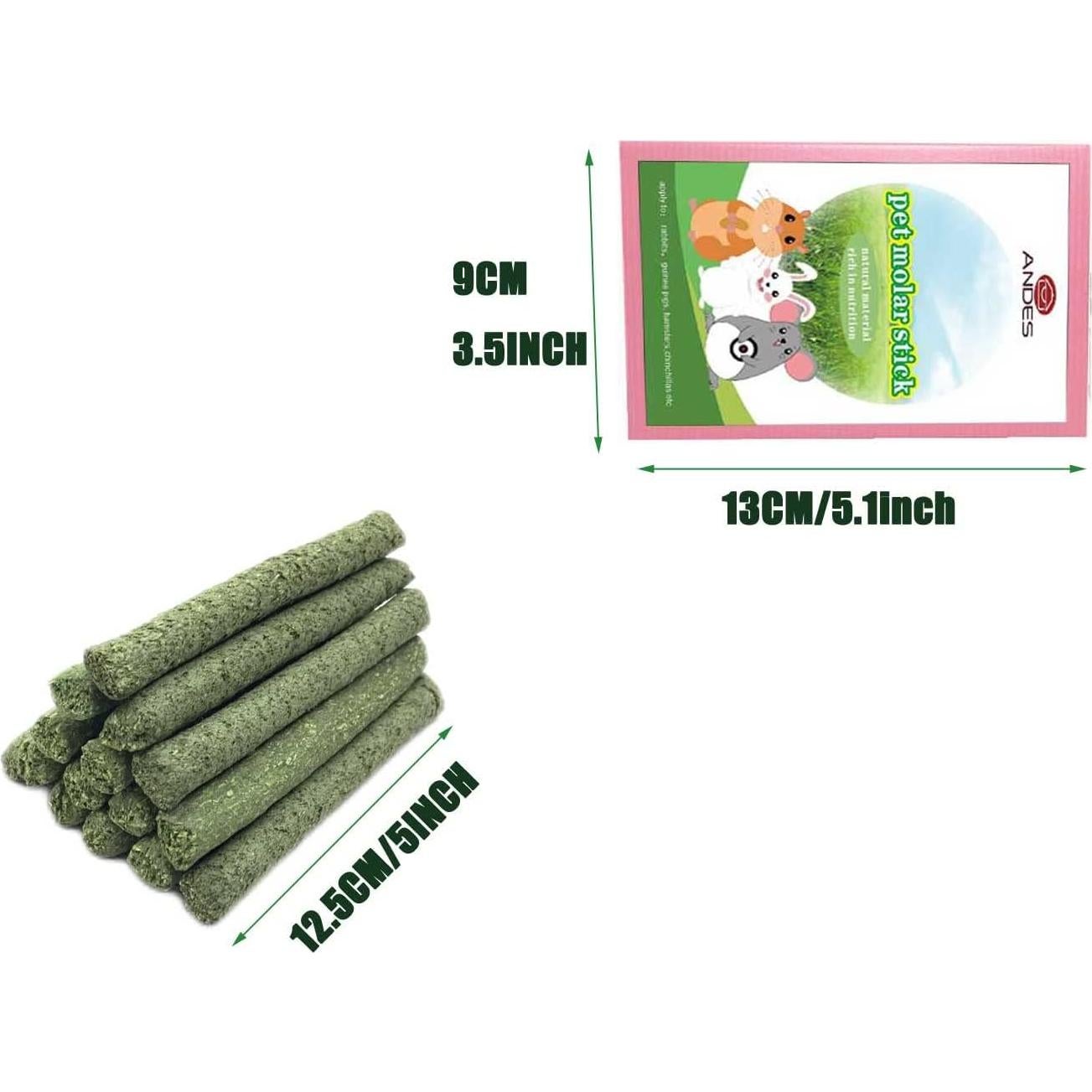 Juguetes para roer conejos 40pcs Heno Timothy Natural