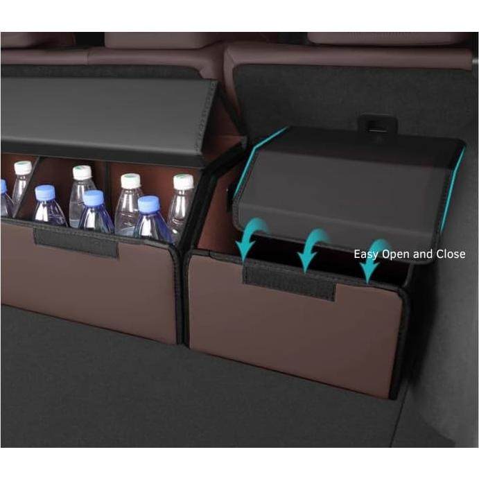 Caja de Almacenamiento Plegable 80 cm 55tech Negro para Maletero