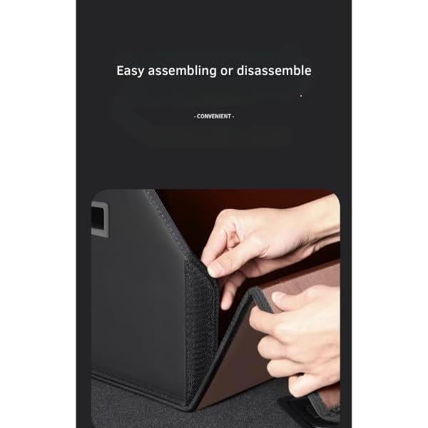 Caja de Almacenamiento Plegable 80 cm 55tech Negro para Maletero