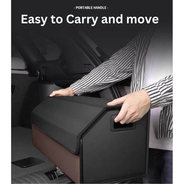 Caja de Almacenamiento Plegable 80 cm 55tech Negro para Maletero