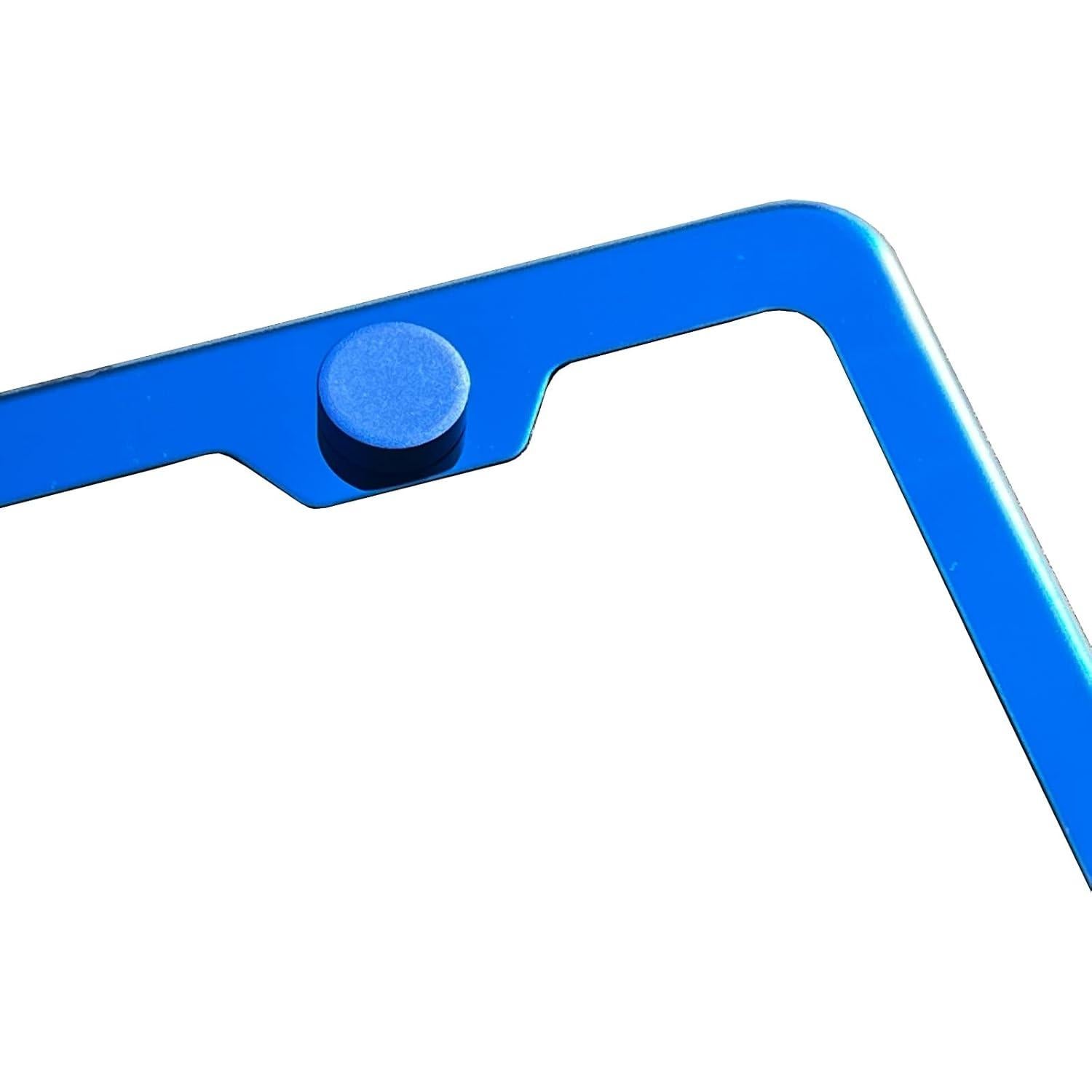 Marco de Placa de Licencia FAIPART Cromo Azul Universal