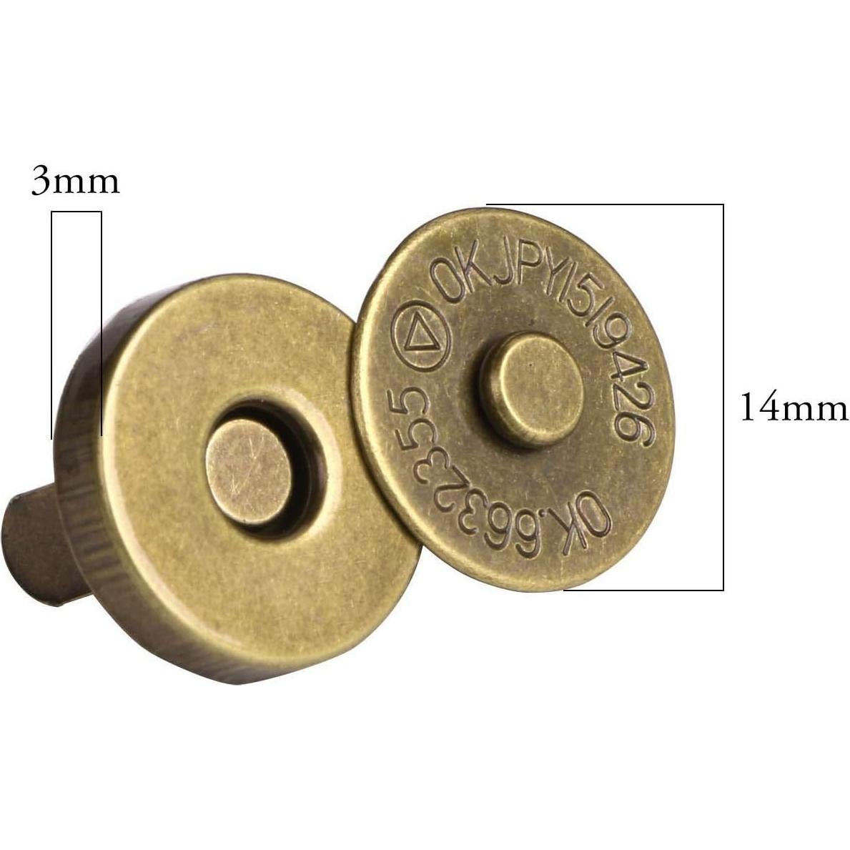 Broches Magnéticos Onwon 20 Set 14mm para Purse y Ropa