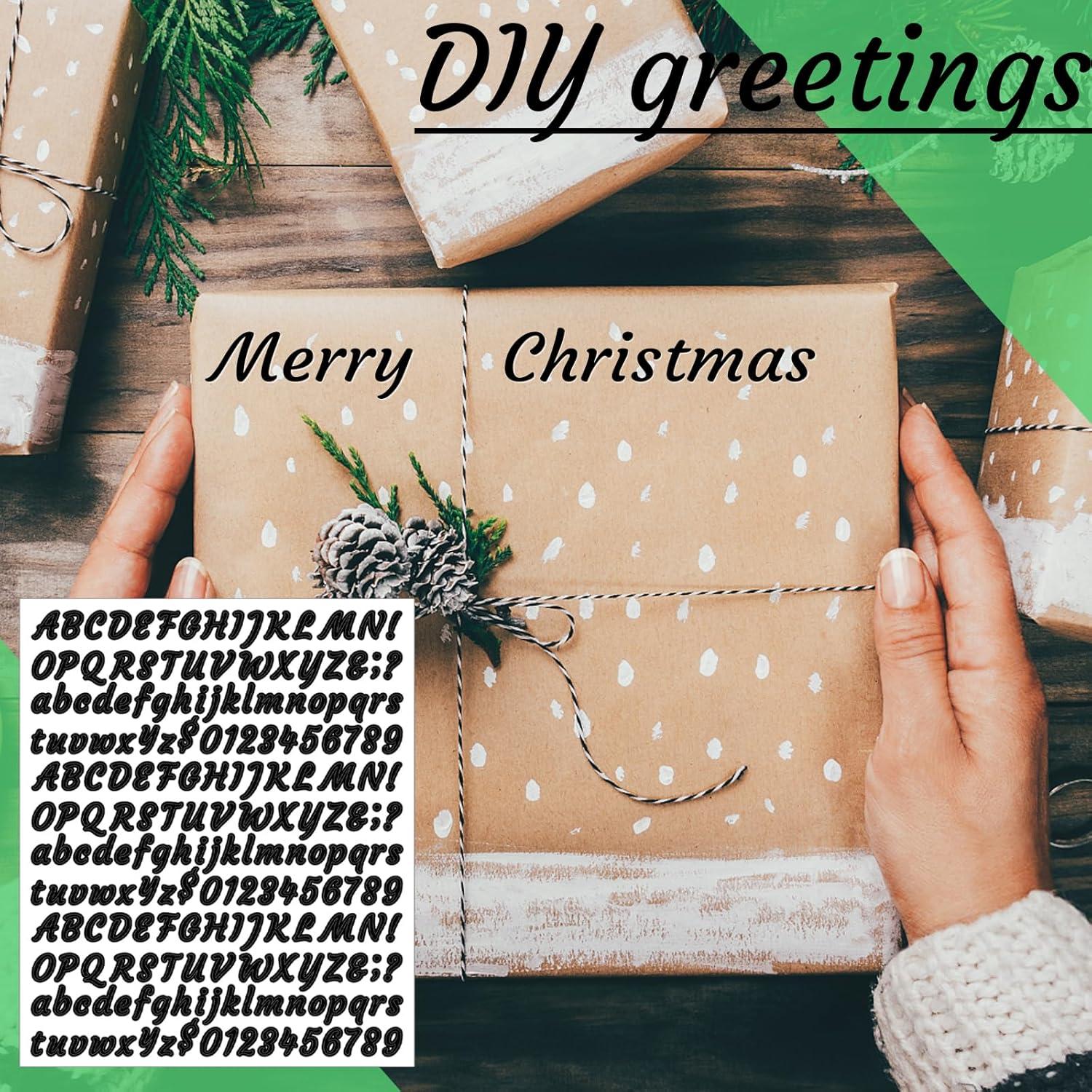 Stickers de Letras y Números Llewyn 2010 Piezas Negro 1.27 cm