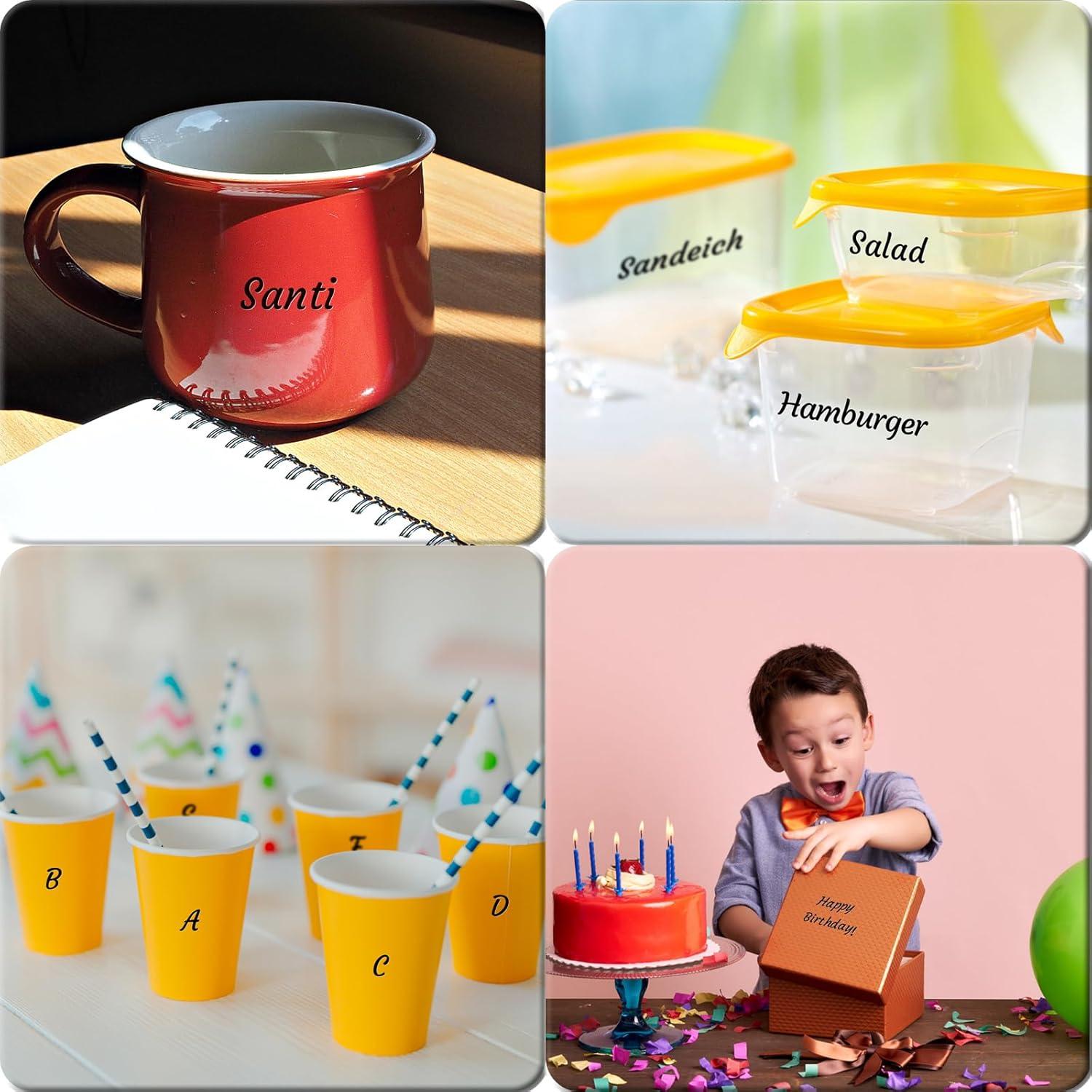 Stickers de Letras y Números Llewyn 2010 Piezas Negro 1.27 cm