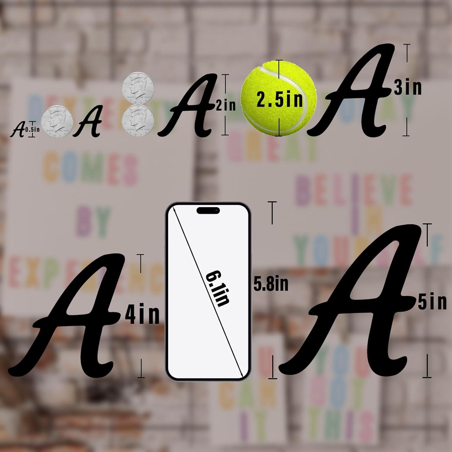 Stickers de Letras y Números Llewyn 2010 Piezas Negro 1.27 cm