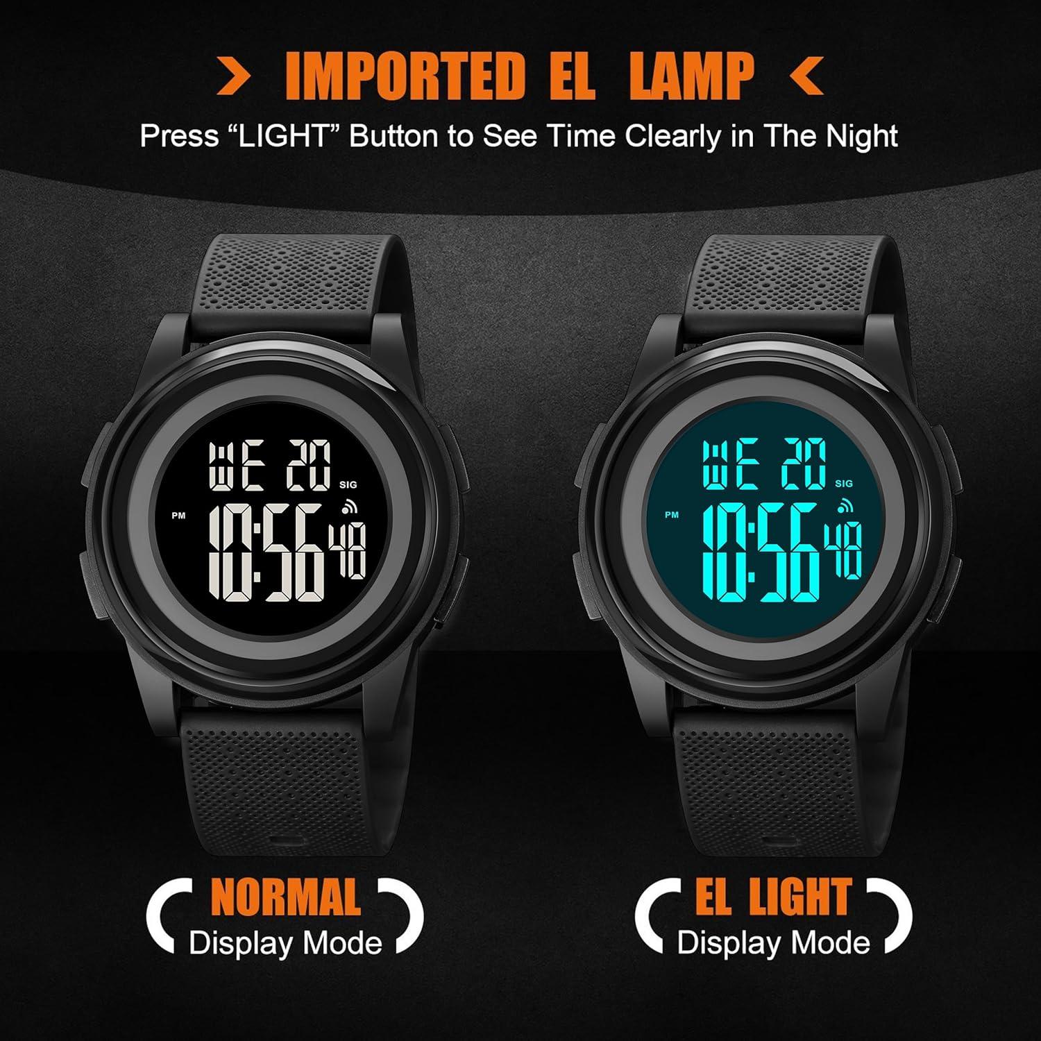 Reloj Digital Deportivo Hombre Aola 1997 Ultra Fino 50M