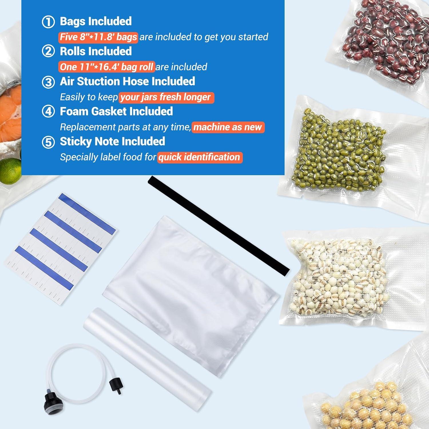 Selladora al Vacío INKBIRD 160W Automática con Doble Bomba