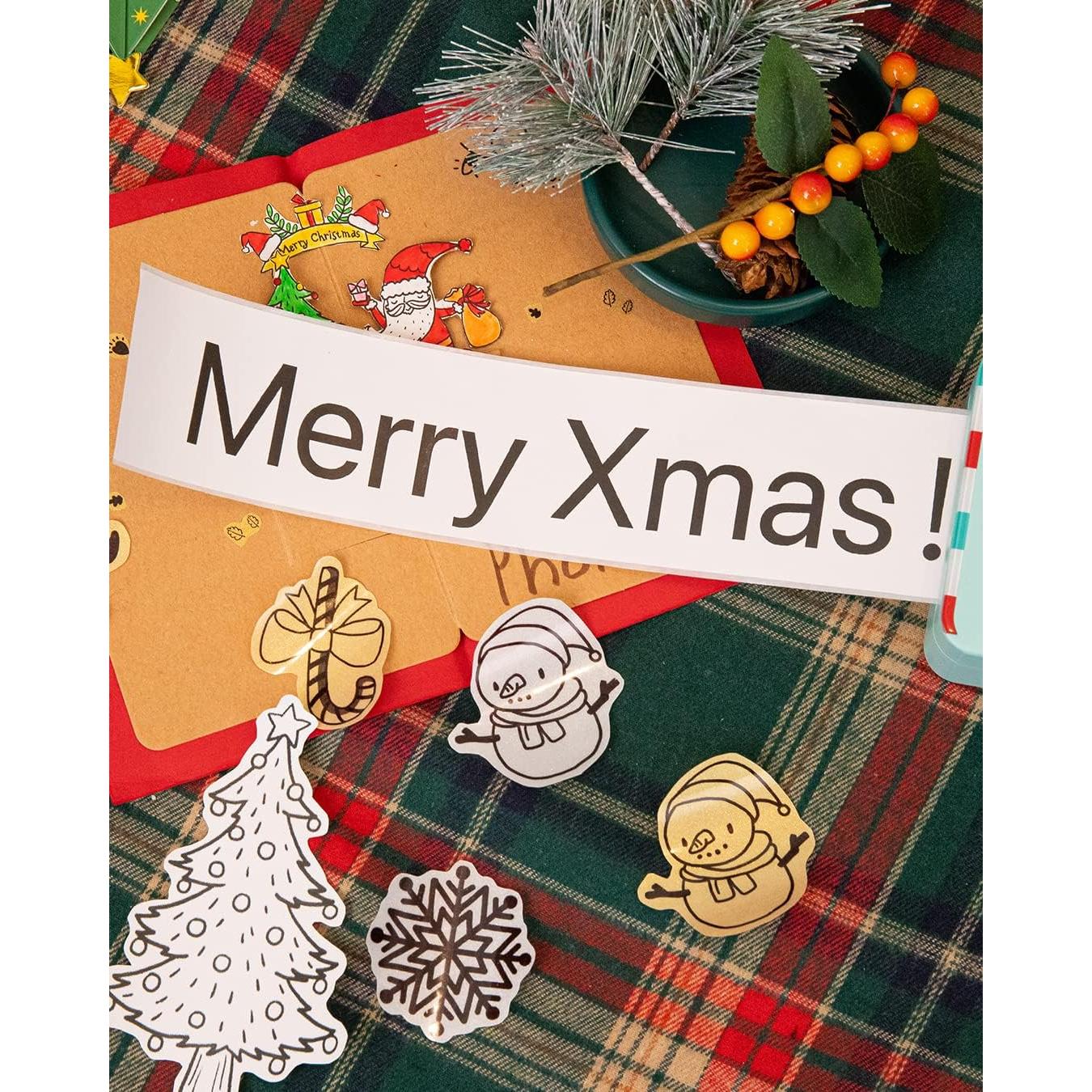 Papel Térmico Adhesivo Phomemo 50mm, 3 Rollos, Texto Negro