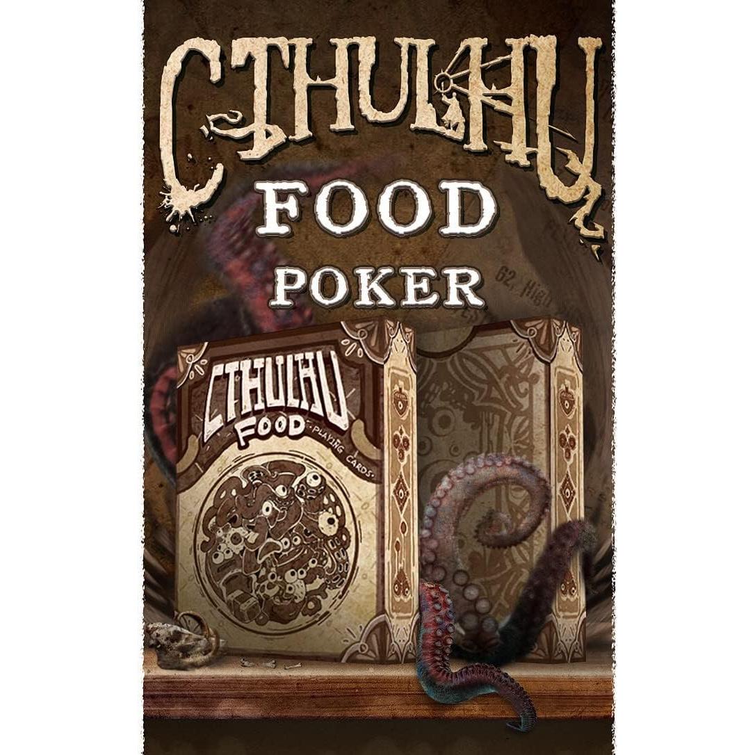 Juego de Cartas de Poker Cthulhu con Caja Organizadora
