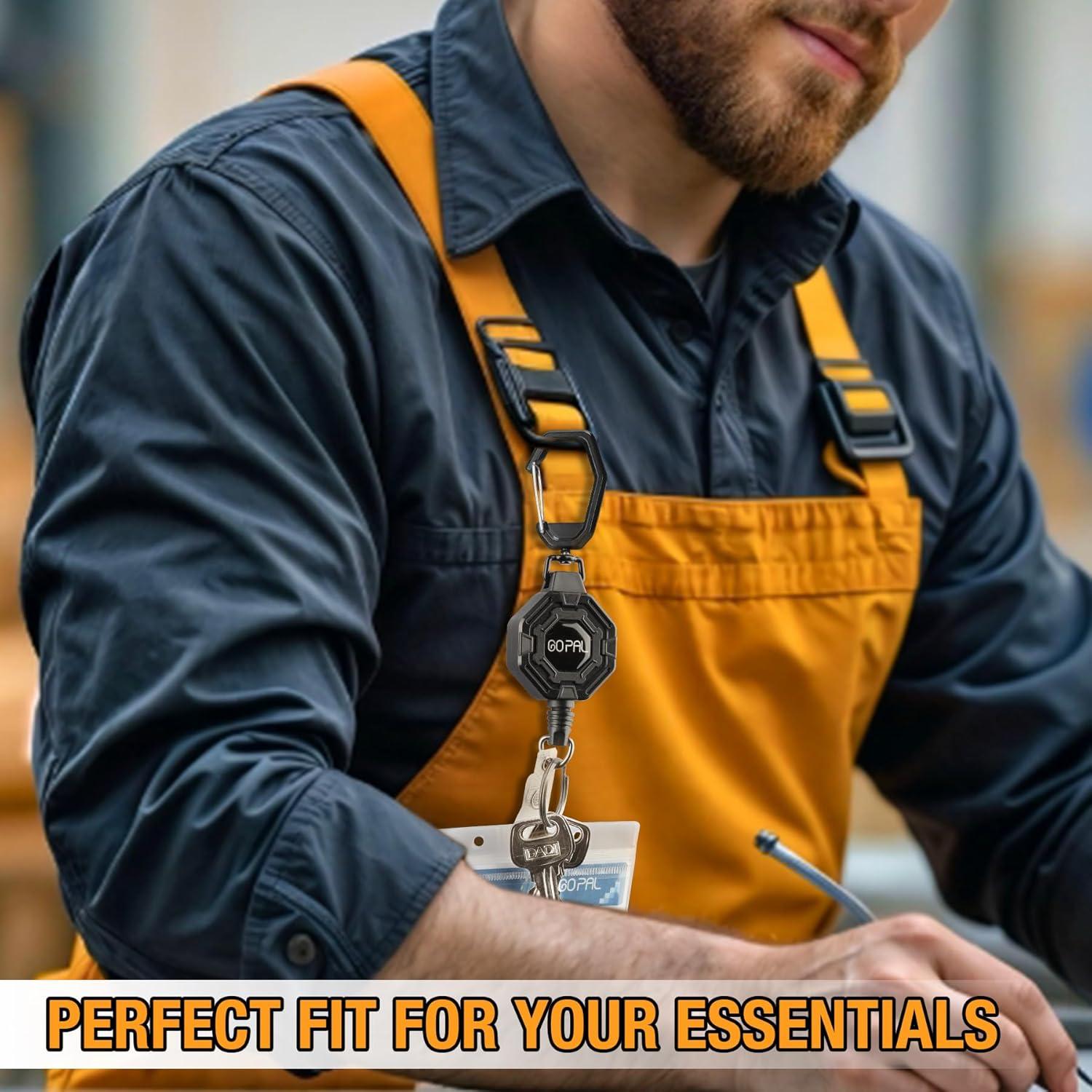 Soporte Retráctil de Insignia Go Pal - 2 Piezas con Clip