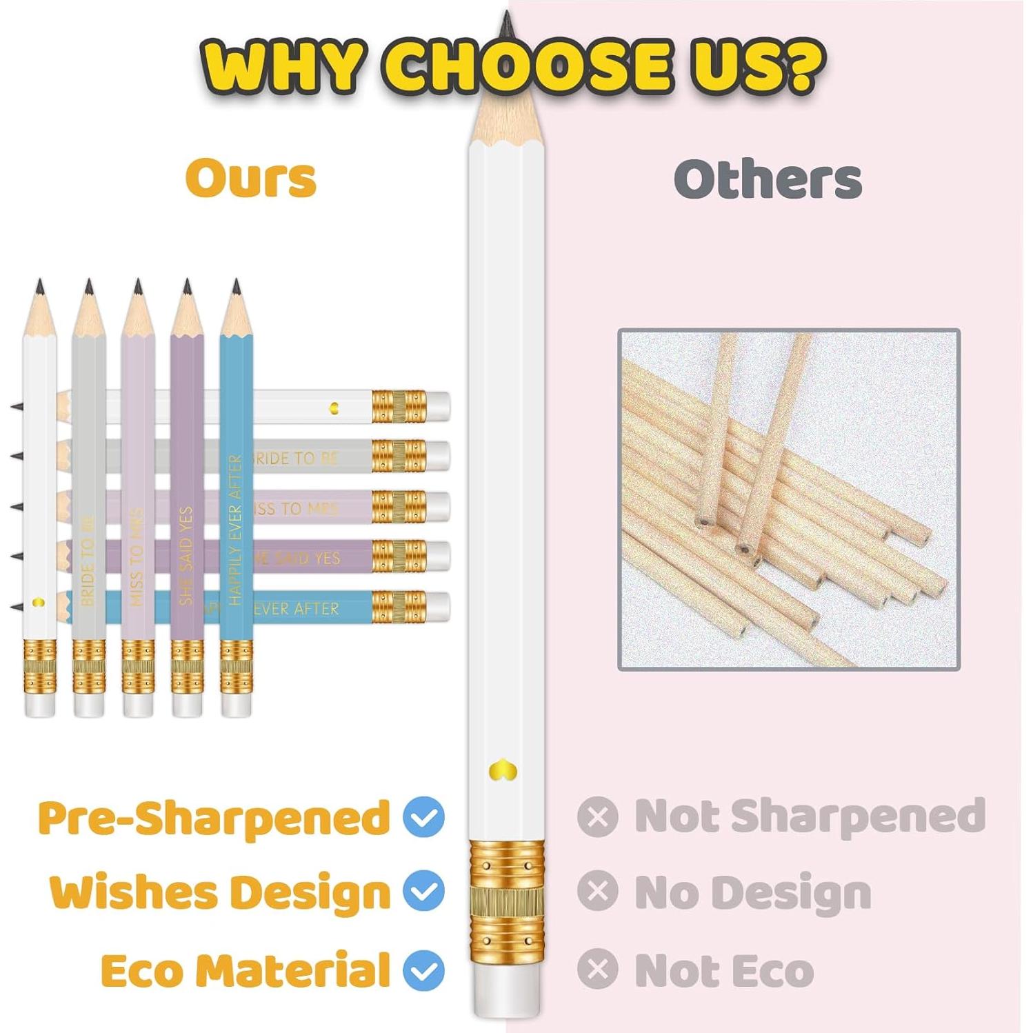 50 Lápices Pre-afilados Vusnud para Despedida de Soltera