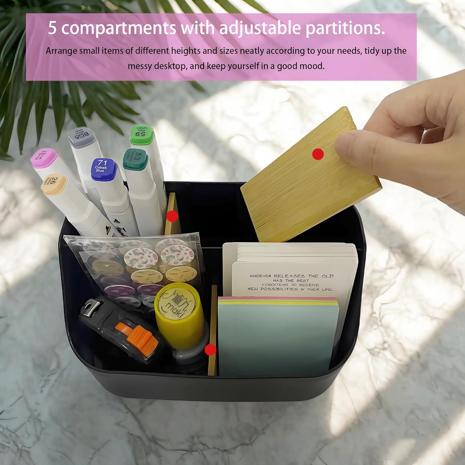 Soporte para bolígrafos JFANexplore Negro Organizador de escritorio