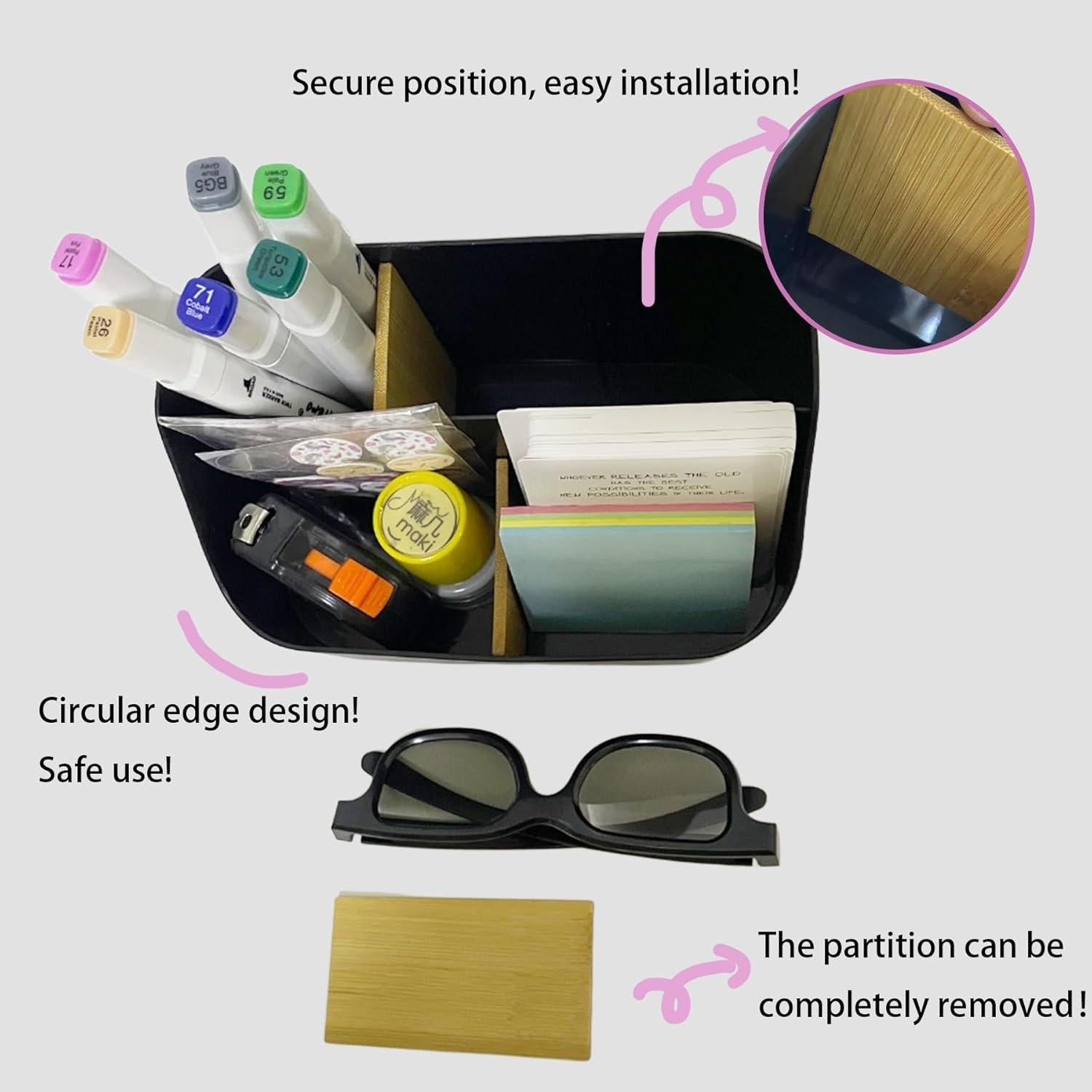 Soporte para bolígrafos JFANexplore Negro Organizador de escritorio