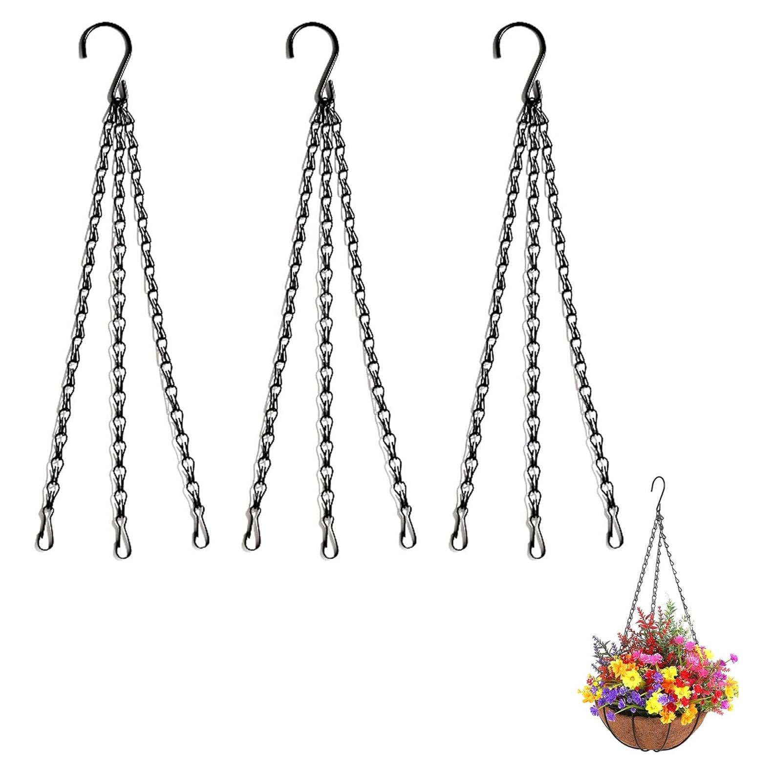 Cadena Colgante PCTC 3 Piezas 45.72 cm Soporte para Plantas
