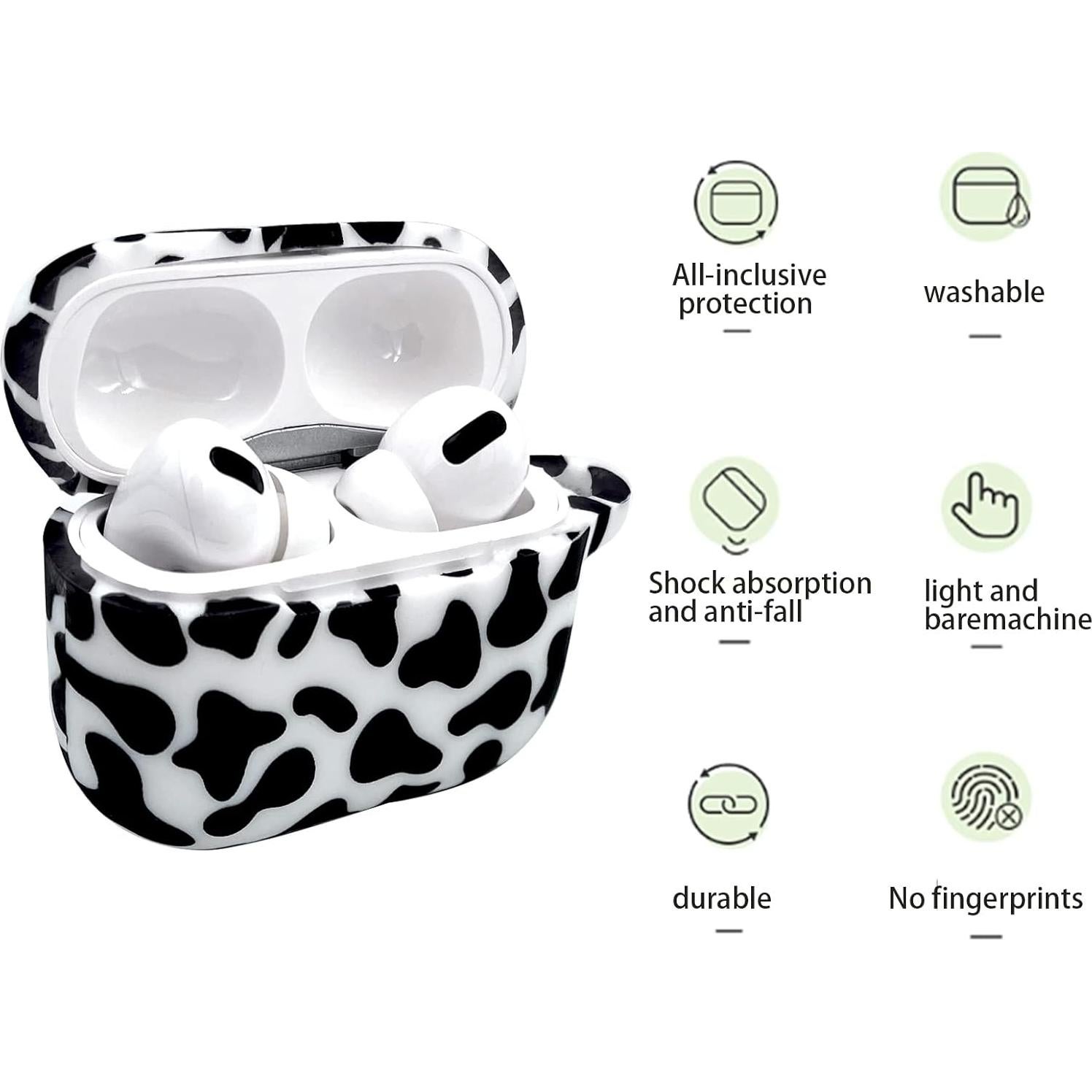 Funda Silicona Bavane para AirPods Pro 2 2022/2023 - Vaca