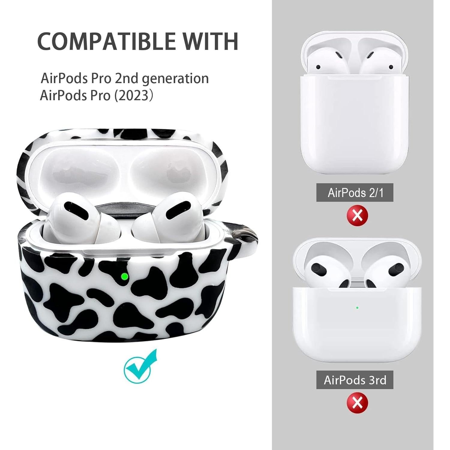 Funda Silicona Bavane para AirPods Pro 2 2022/2023 - Vaca