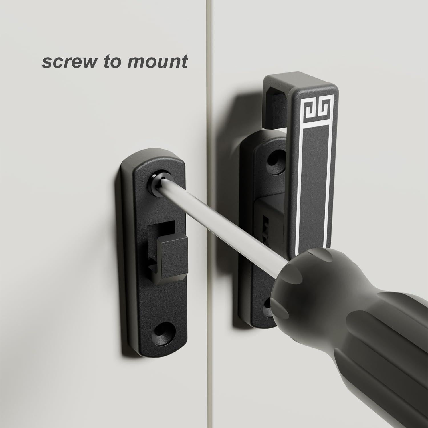 Cerradura de Pestillo Ajustable ETEKJOY para Puertas Deslizantes