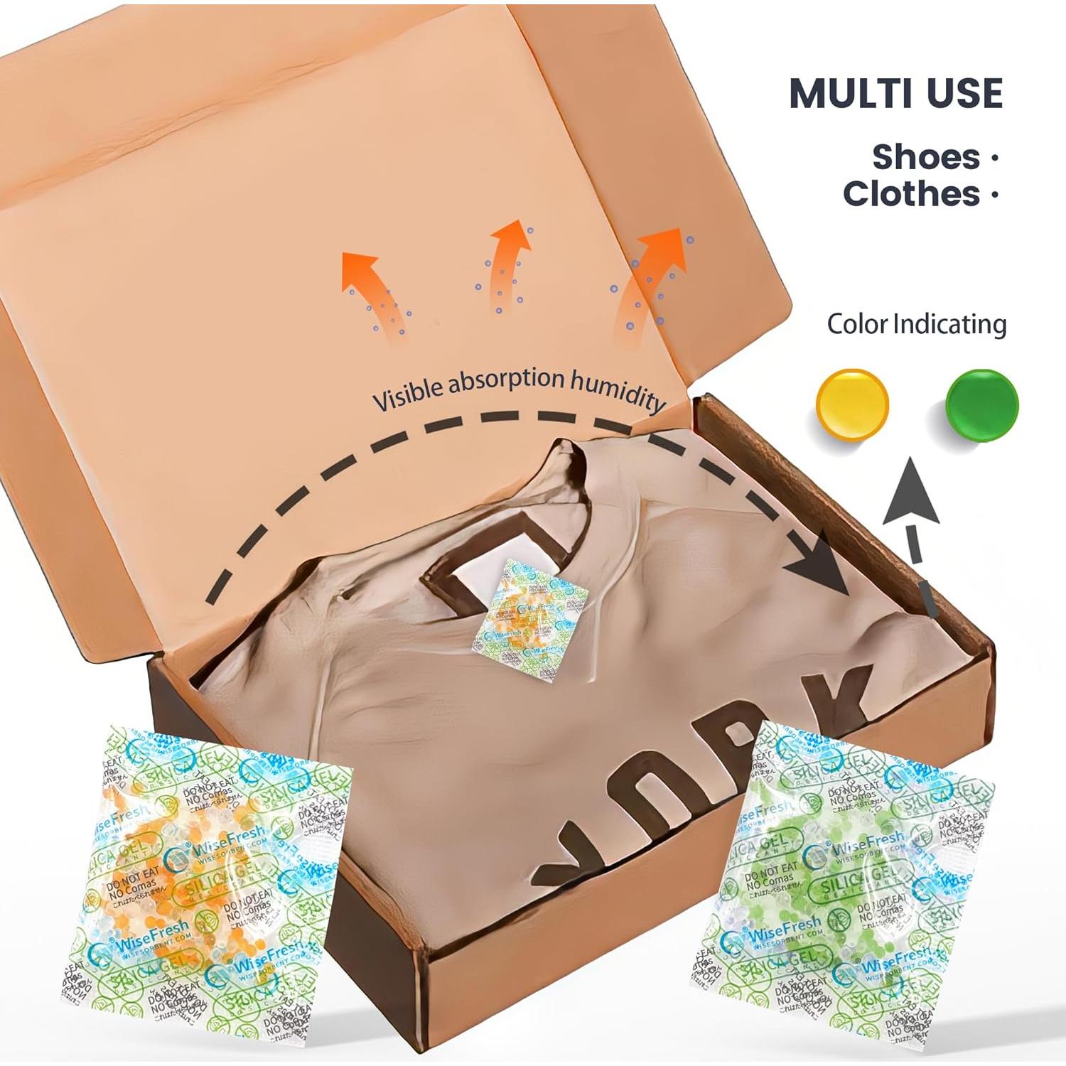 100 Paquetes de Gel de Sílice Deshidratante 2g - Wisesorbent