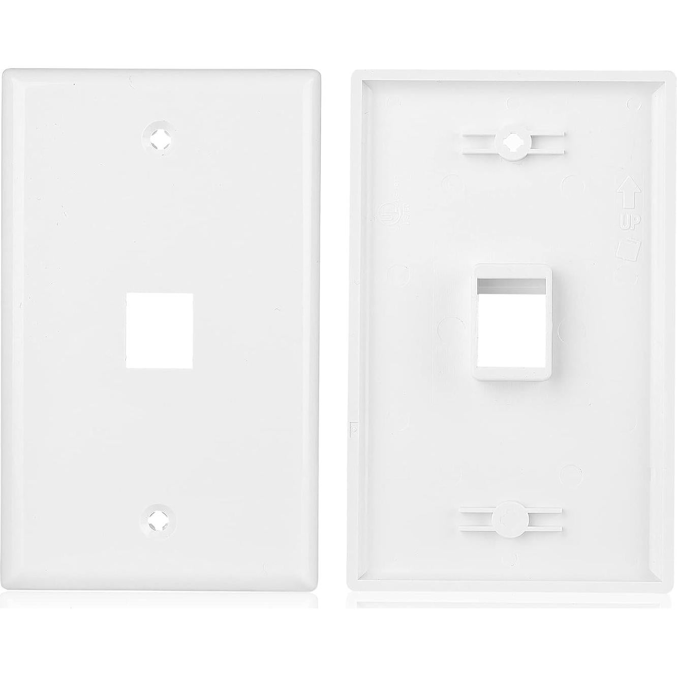 Placa de Pared Ethernet 1 Puerto Cable Matters Cat6 Azul - Paquete de 2