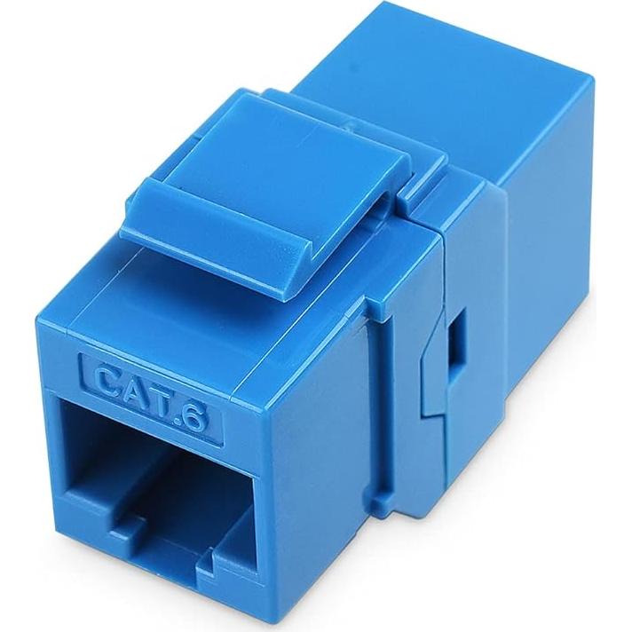 Placa de Pared Ethernet 1 Puerto Cable Matters Cat6 Azul - Paquete de 2