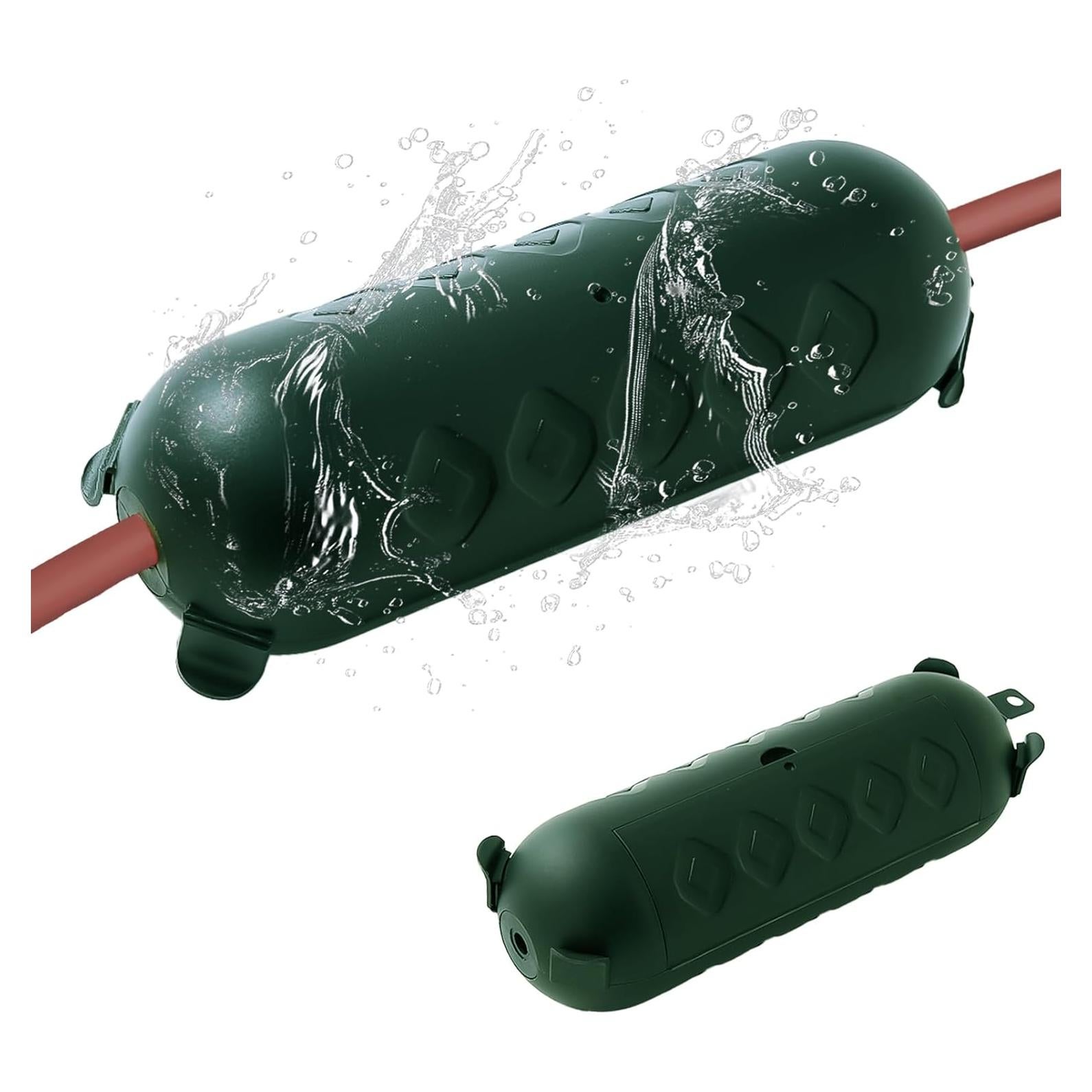 Cubierta de Cable de Extensión Exterior Verde PALARINE IP44 - 2 Unidades