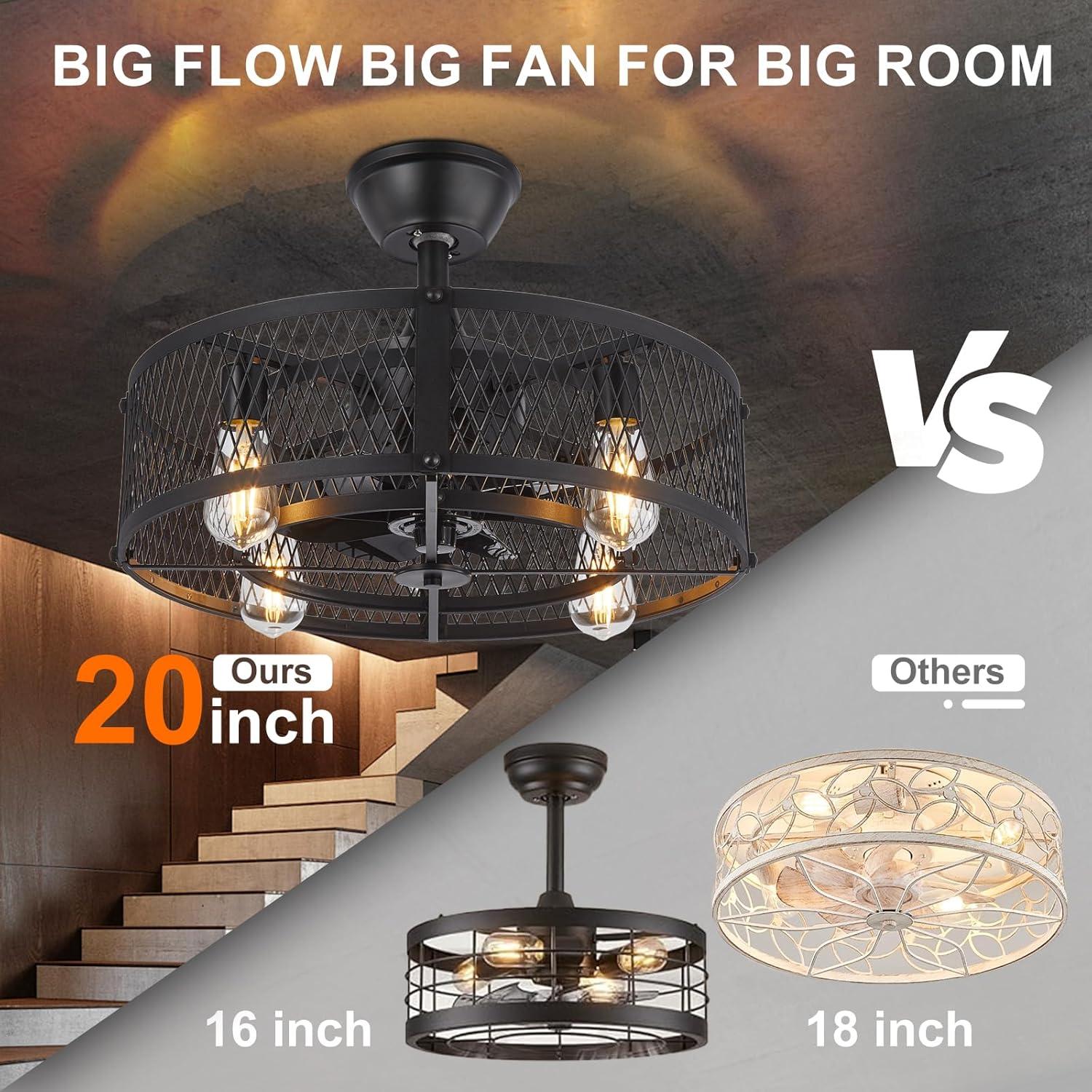 Ventilador de Techo con Luz Depuley 50.8 cm Control Remoto