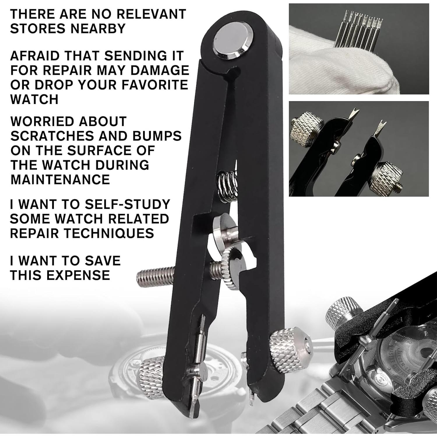 Kit de Herramientas de Pinzas para Reloj Ziyue con 10 Puntas