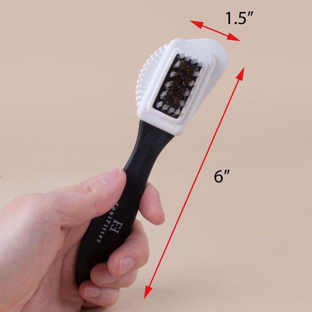 Cepillo Limpiador Suede y Nubuck FootFitter 4 en 1 - Hecho en Alemania