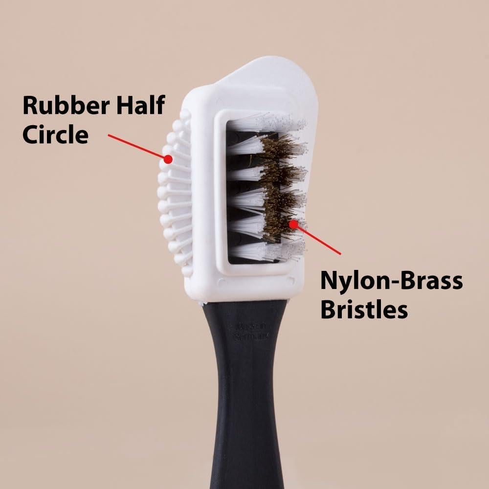 Cepillo Limpiador Suede y Nubuck FootFitter 4 en 1 - Hecho en Alemania