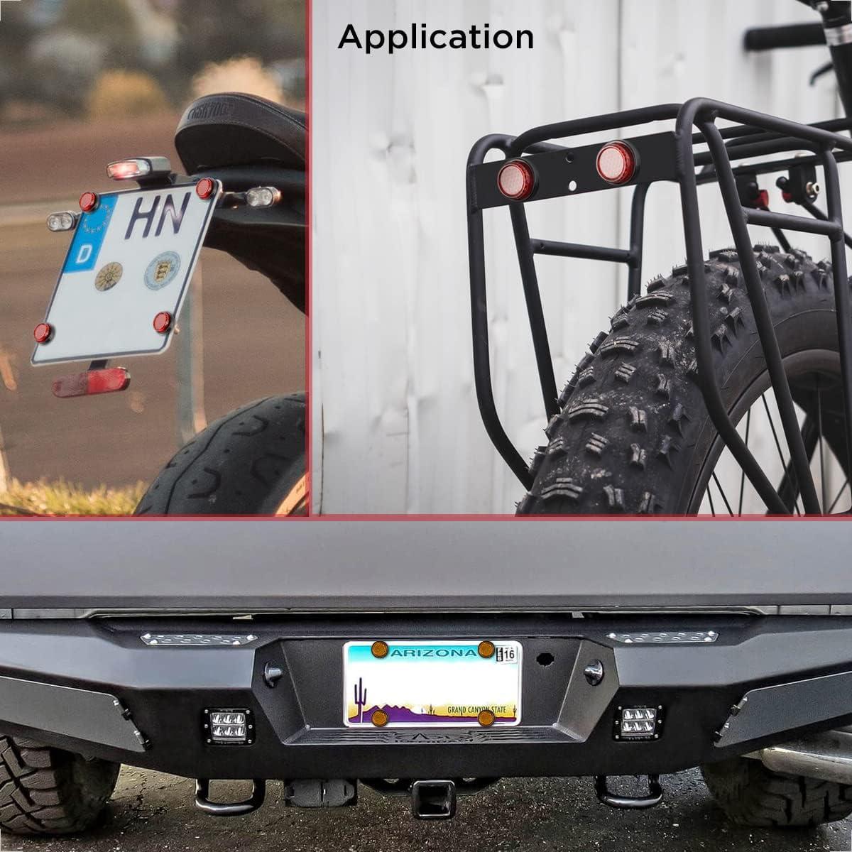 Pernos y Tuercas Reflectantes Rojos Evermotor para Motocicleta