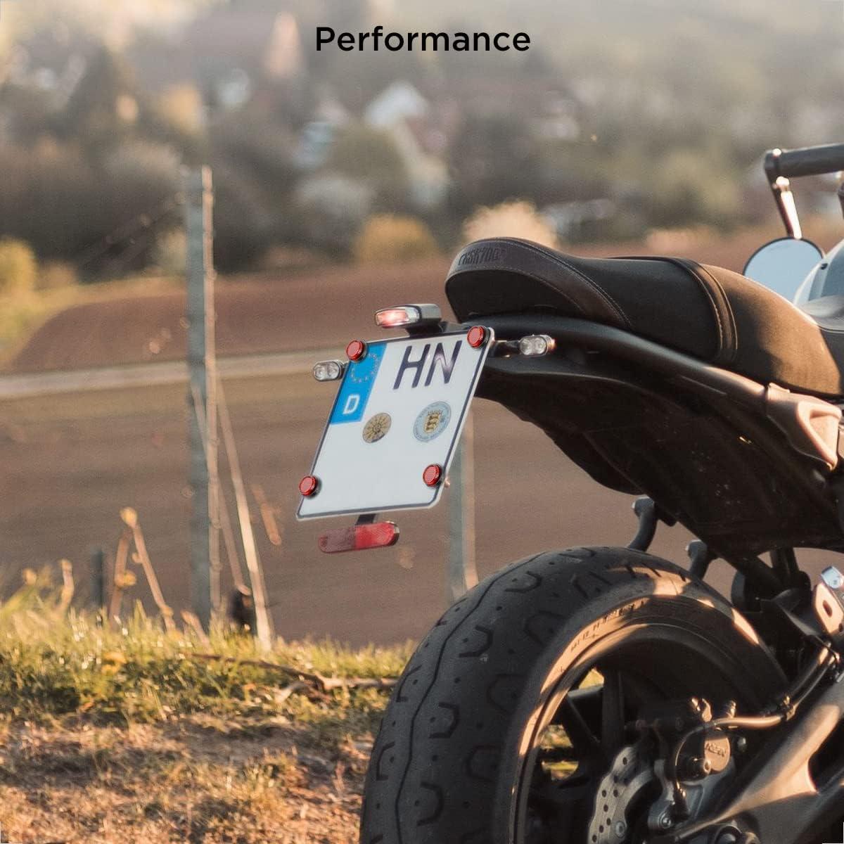 Pernos y Tuercas Reflectantes Rojos Evermotor para Motocicleta