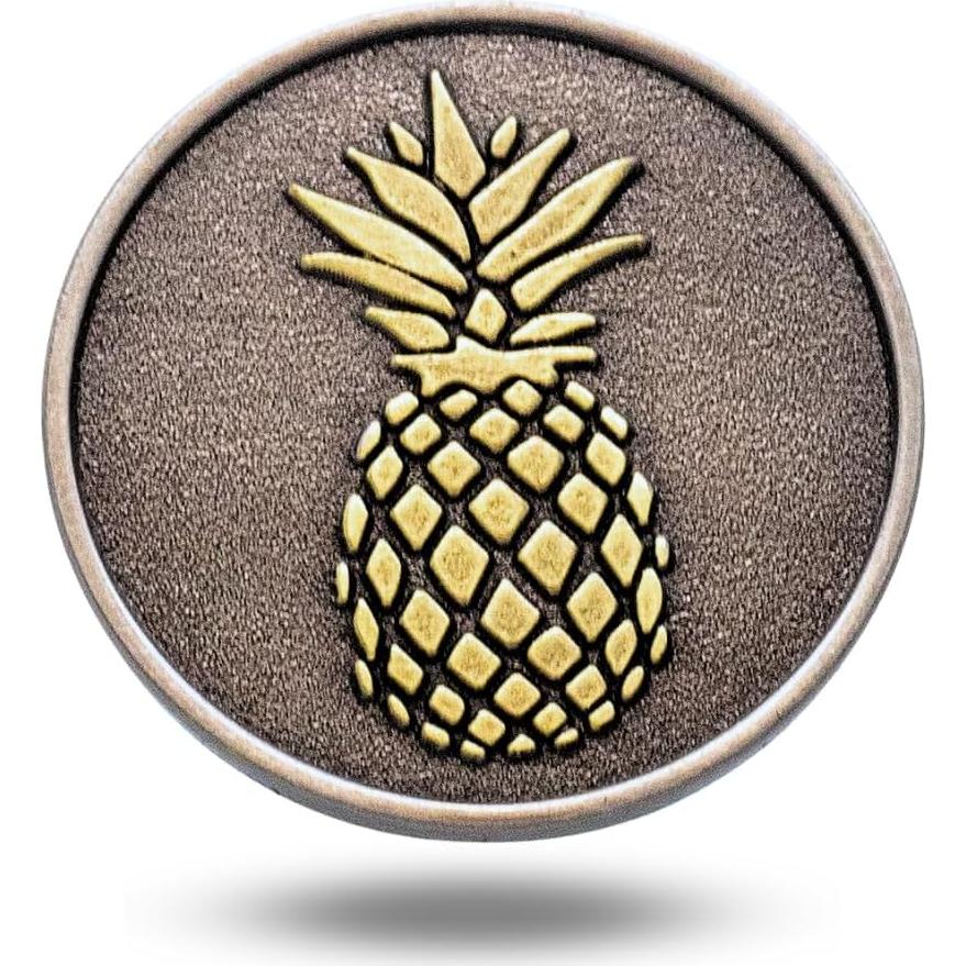 Marcador de Pelota de Golf Magnético Metal Completo 24mm