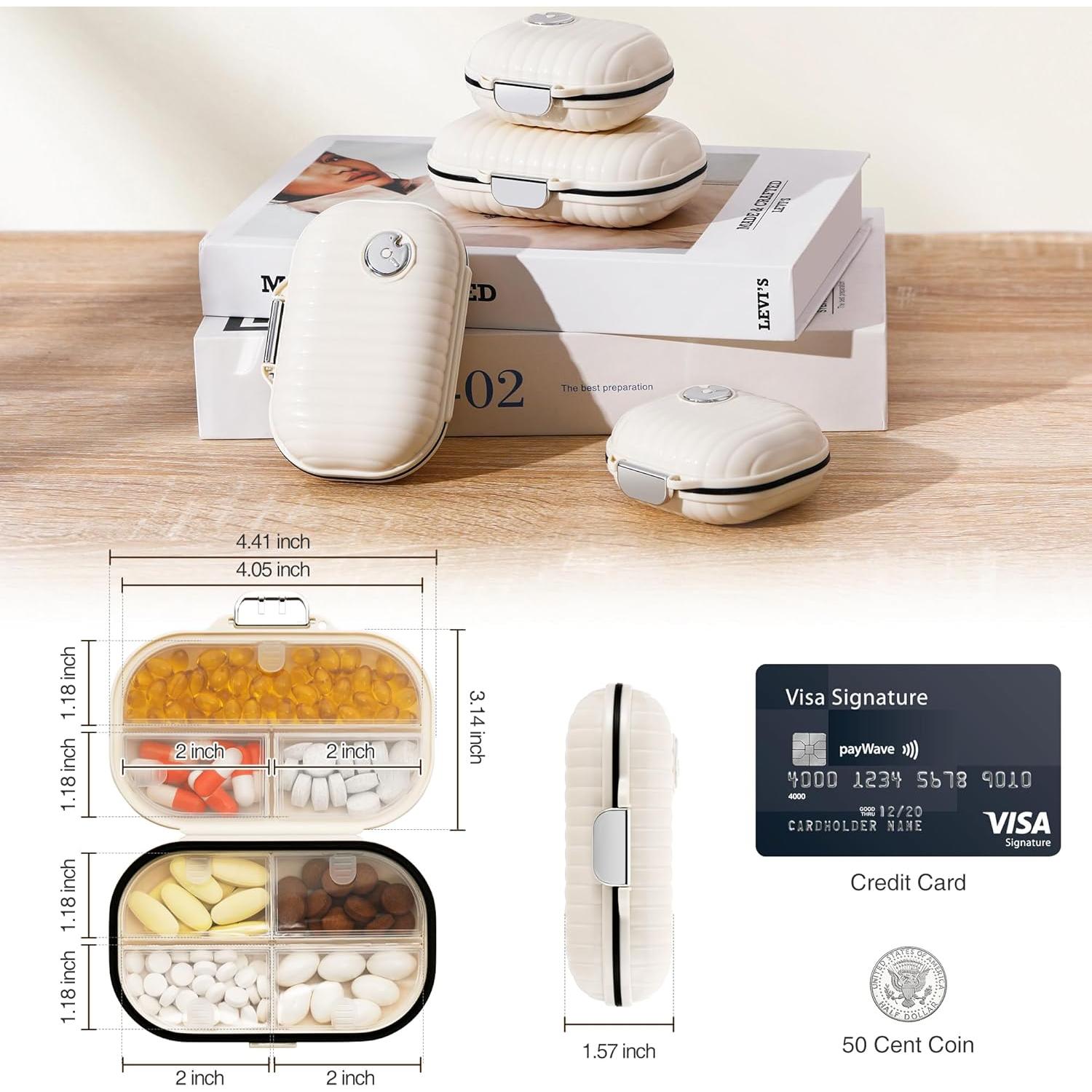 Estuche para Pastillas Zannaki Pequeño Organizador Semanal 7 Compartimentos