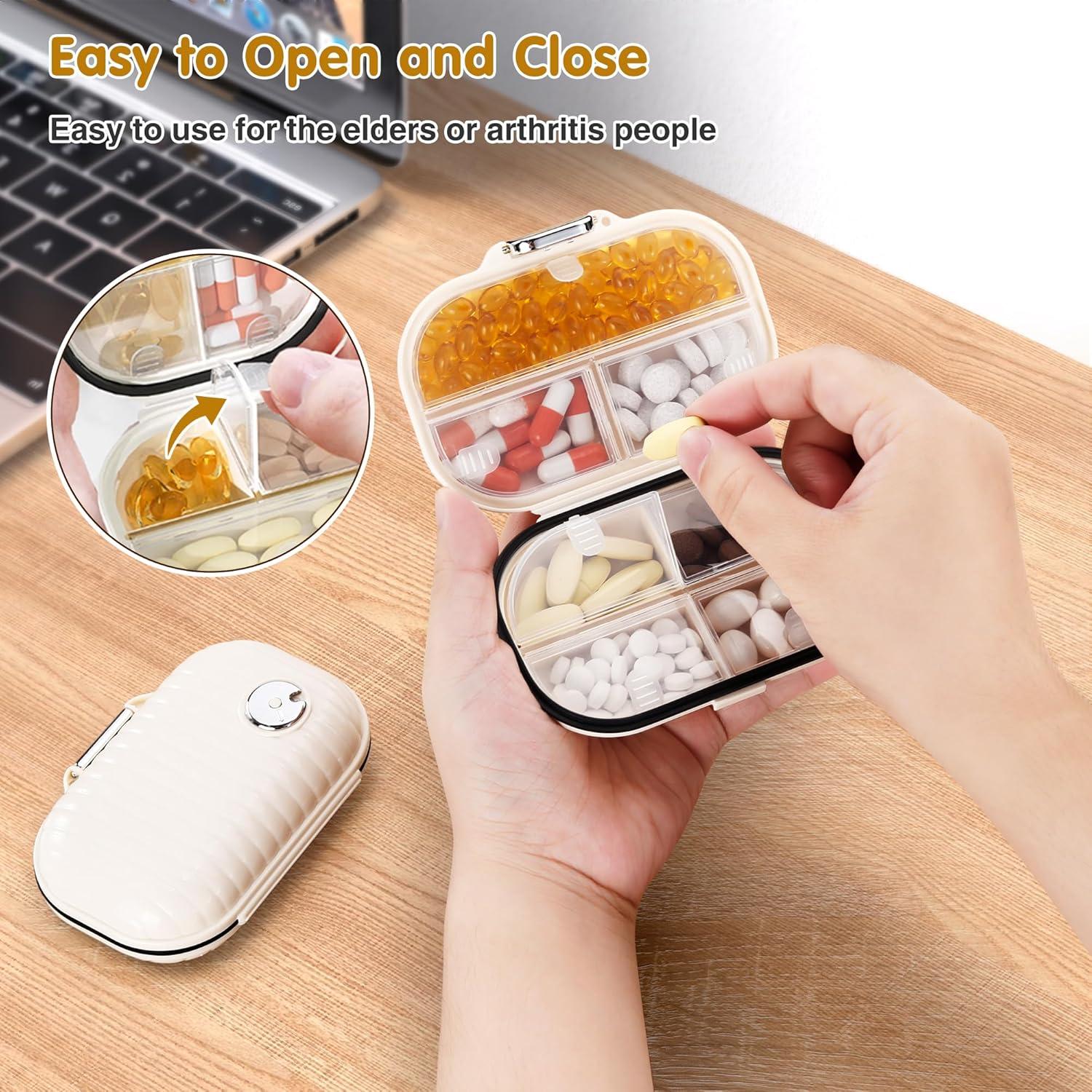 Estuche para Pastillas Zannaki Pequeño Organizador Semanal 7 Compartimentos