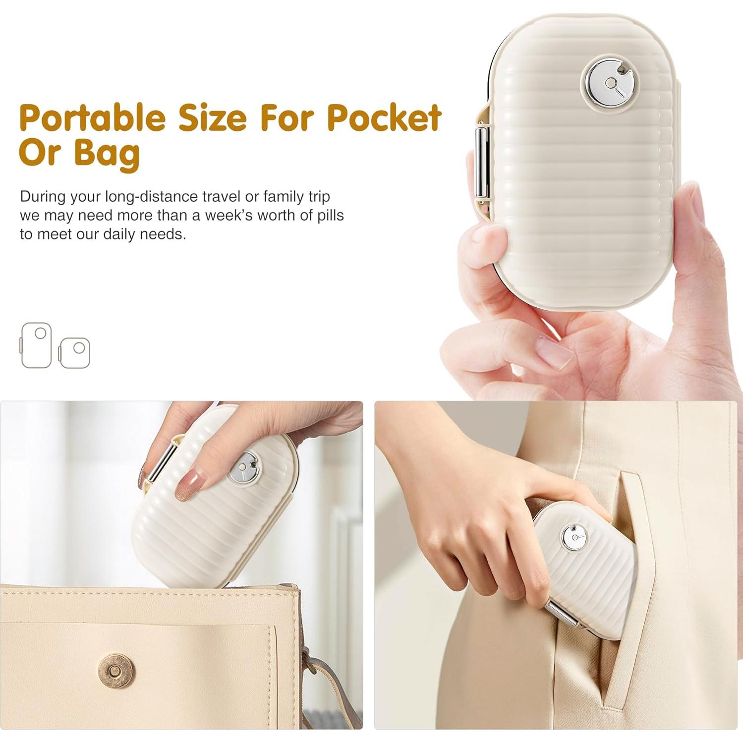 Estuche para Pastillas Zannaki Pequeño Organizador Semanal 7 Compartimentos