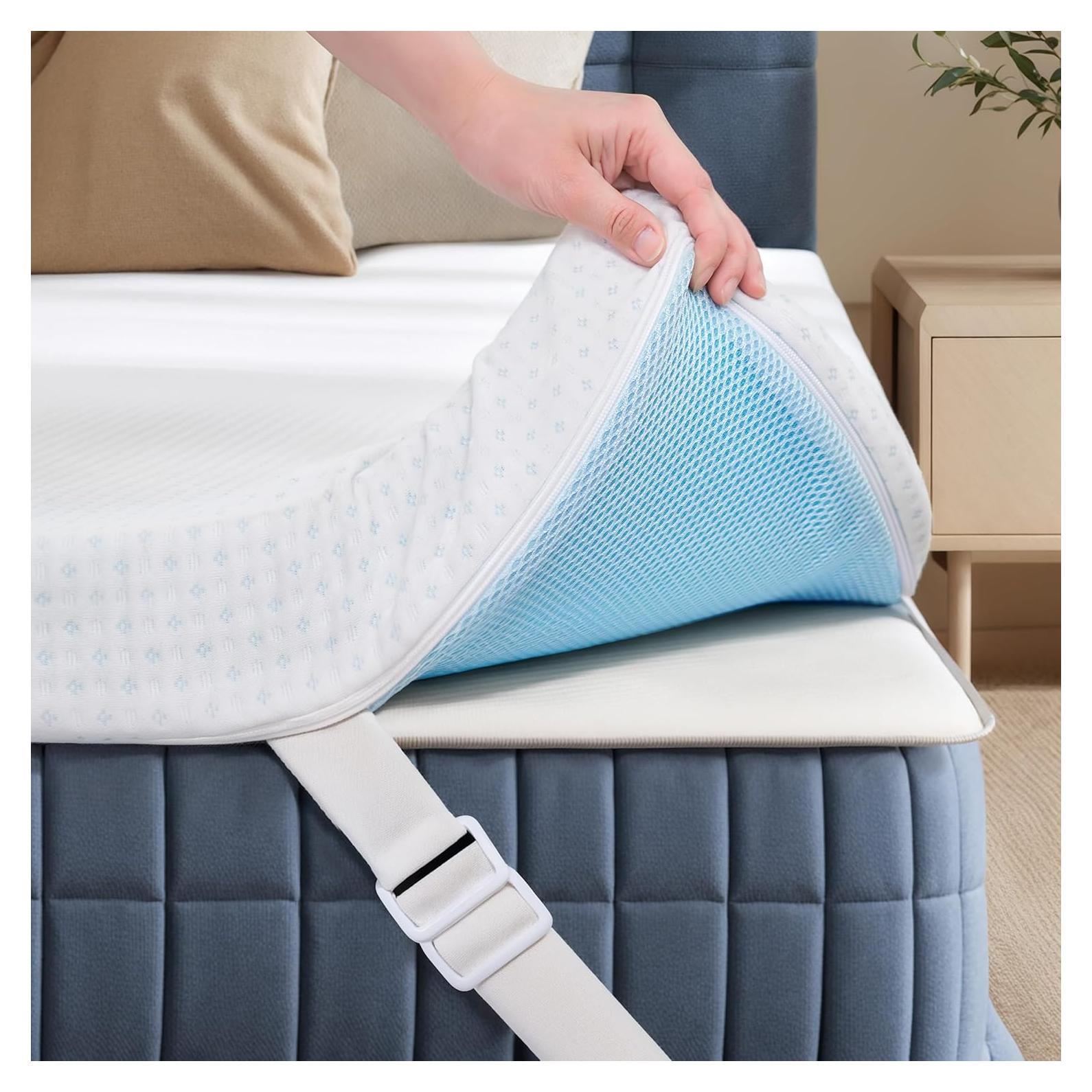 Colchón Twin Hokway 3 Pulgadas Espuma Viscoelástica con Gel