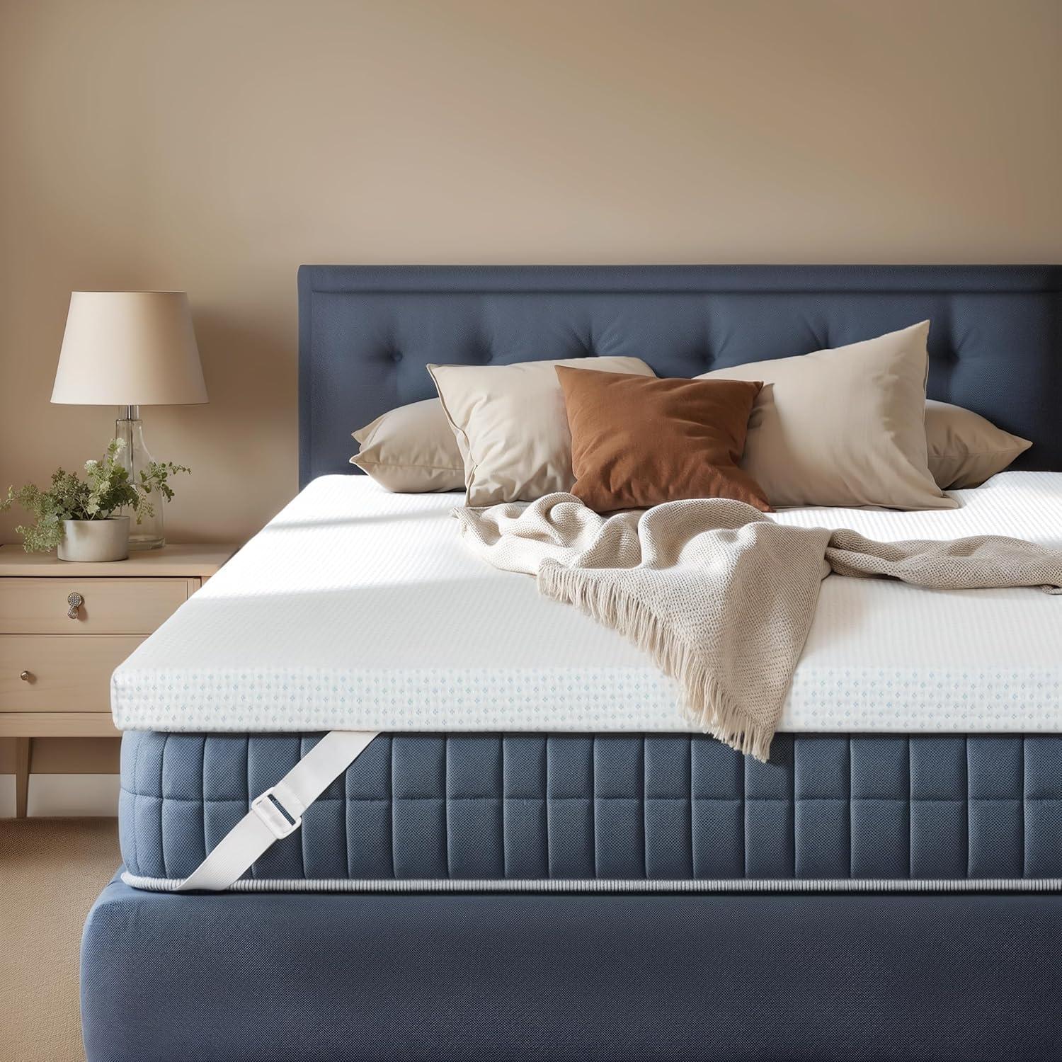 Colchón Twin Hokway 3 Pulgadas Espuma Viscoelástica con Gel