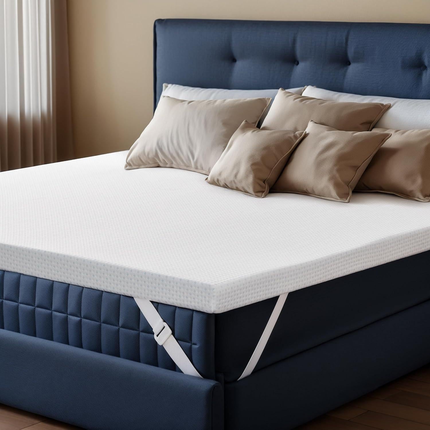 Colchón Twin Hokway 3 Pulgadas Espuma Viscoelástica con Gel