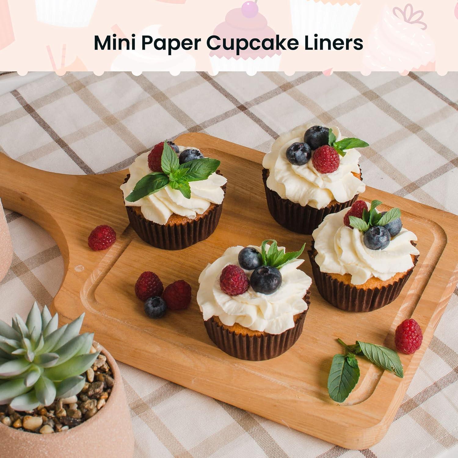 Tazas de Papel para Hornear Mini NUOMI 2.54 cm 1000 Piezas