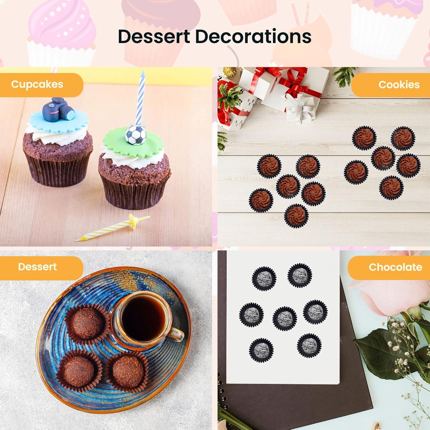 Tazas de Papel para Hornear Mini NUOMI 2.54 cm 1000 Piezas