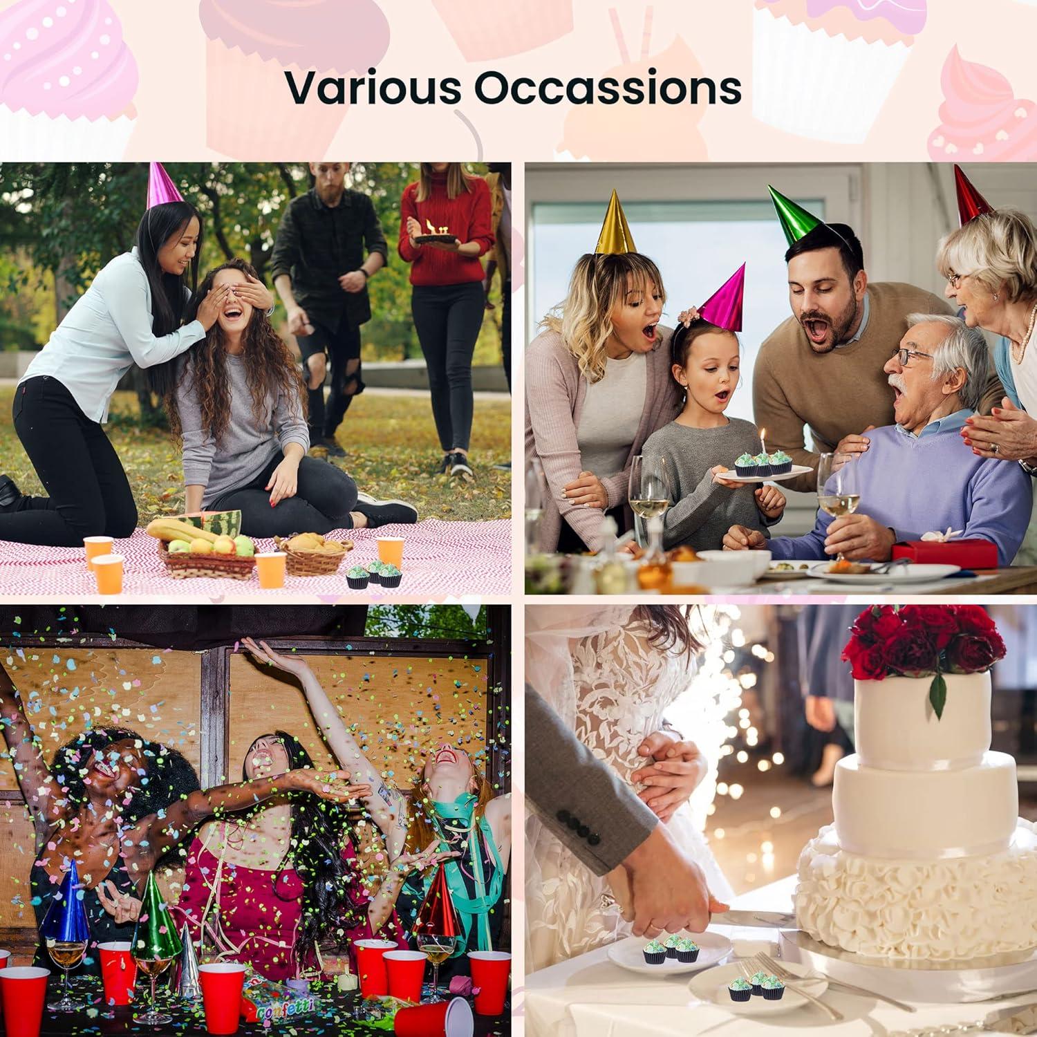 Tazas de Papel para Hornear Mini NUOMI 2.54 cm 1000 Piezas