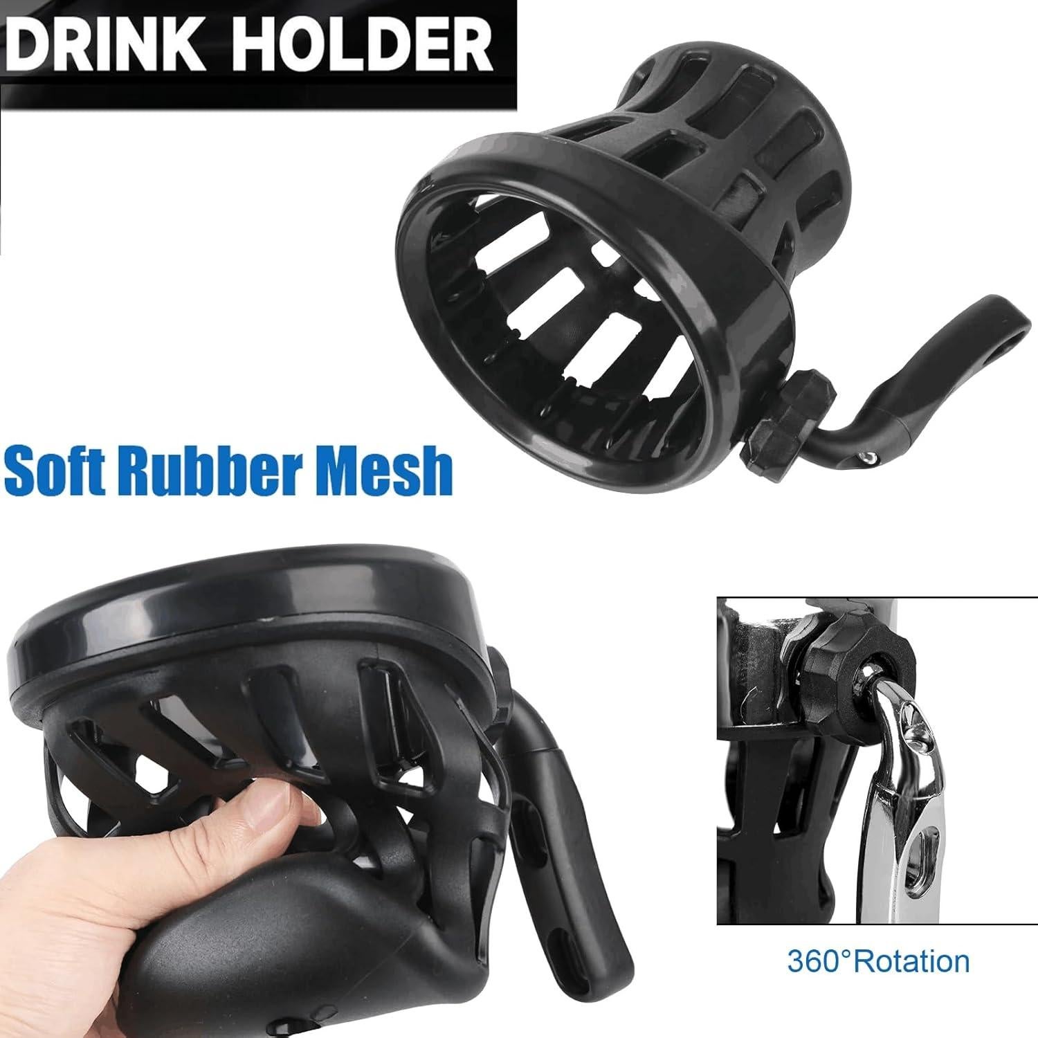 Soporte para taza de bebida de manillar RUNNING PANTHER negro