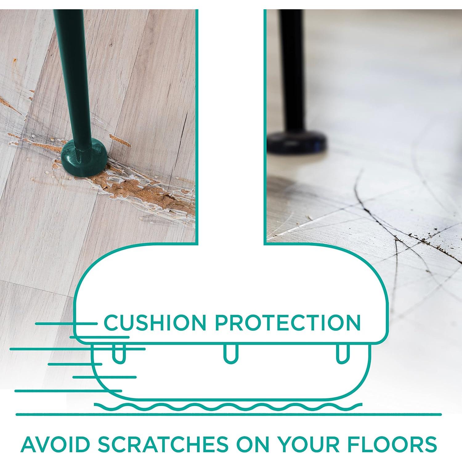 Tapas de patas de silla Shop Square 24 unidades blancas 3.81 cm