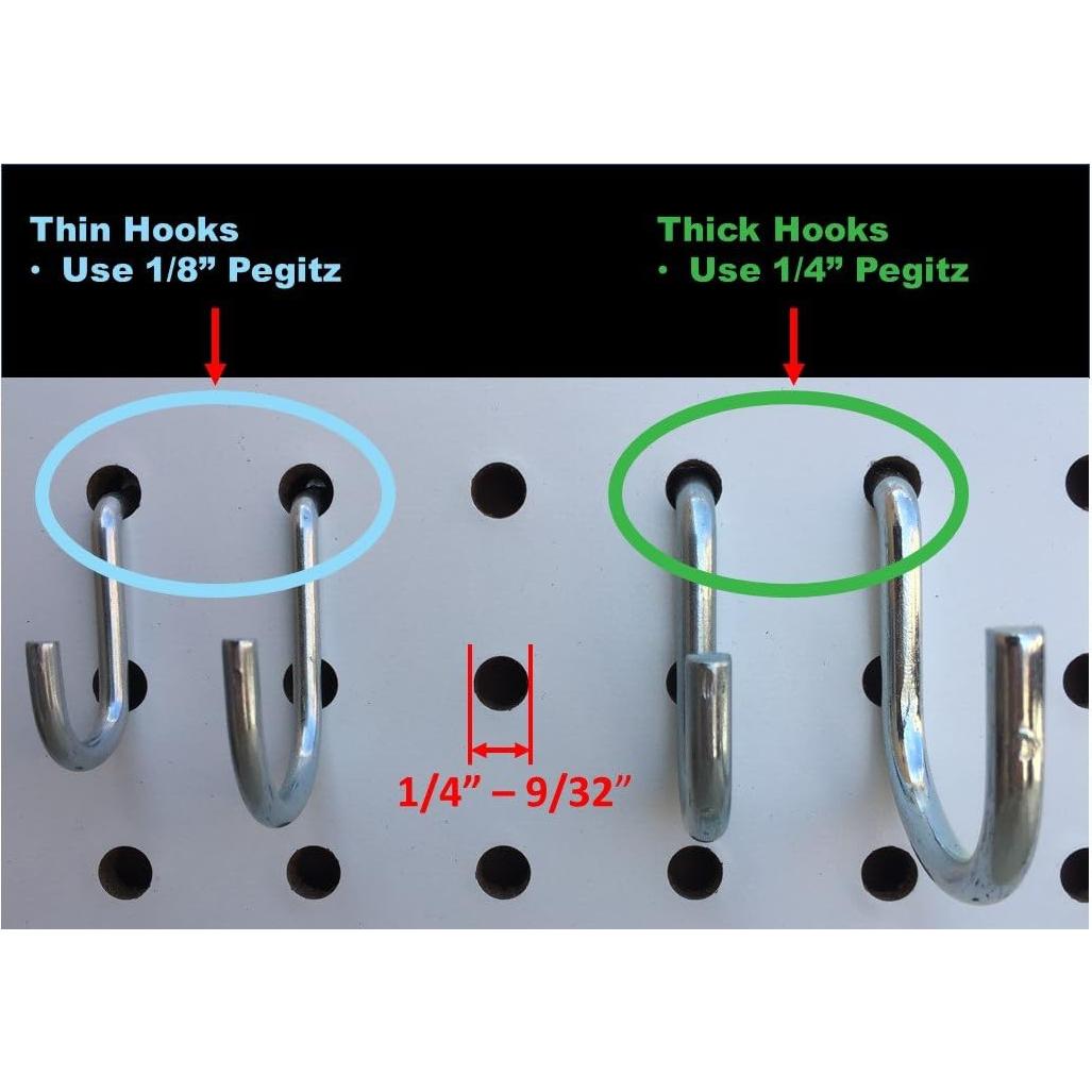 Bloques de Pegboard 50PCS Pegitz 1.27cm Negro Reutilizables