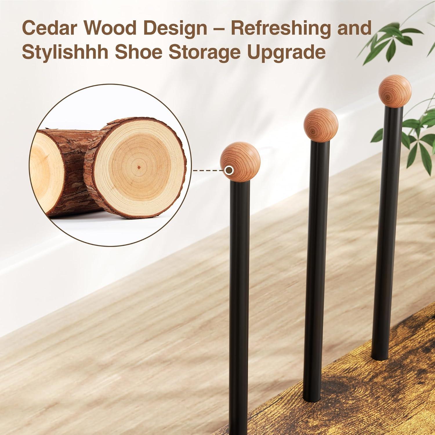 Soporte para Botas Pickpiff de Metal y Madera - Organizador 4 Pares