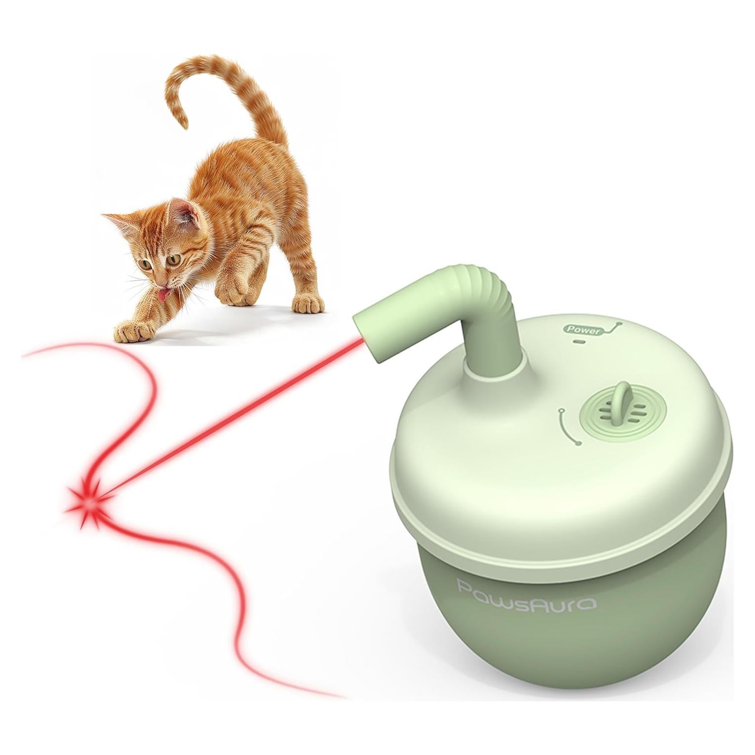 Juguete Automático de Láser para Gatos MayMaw - Verde