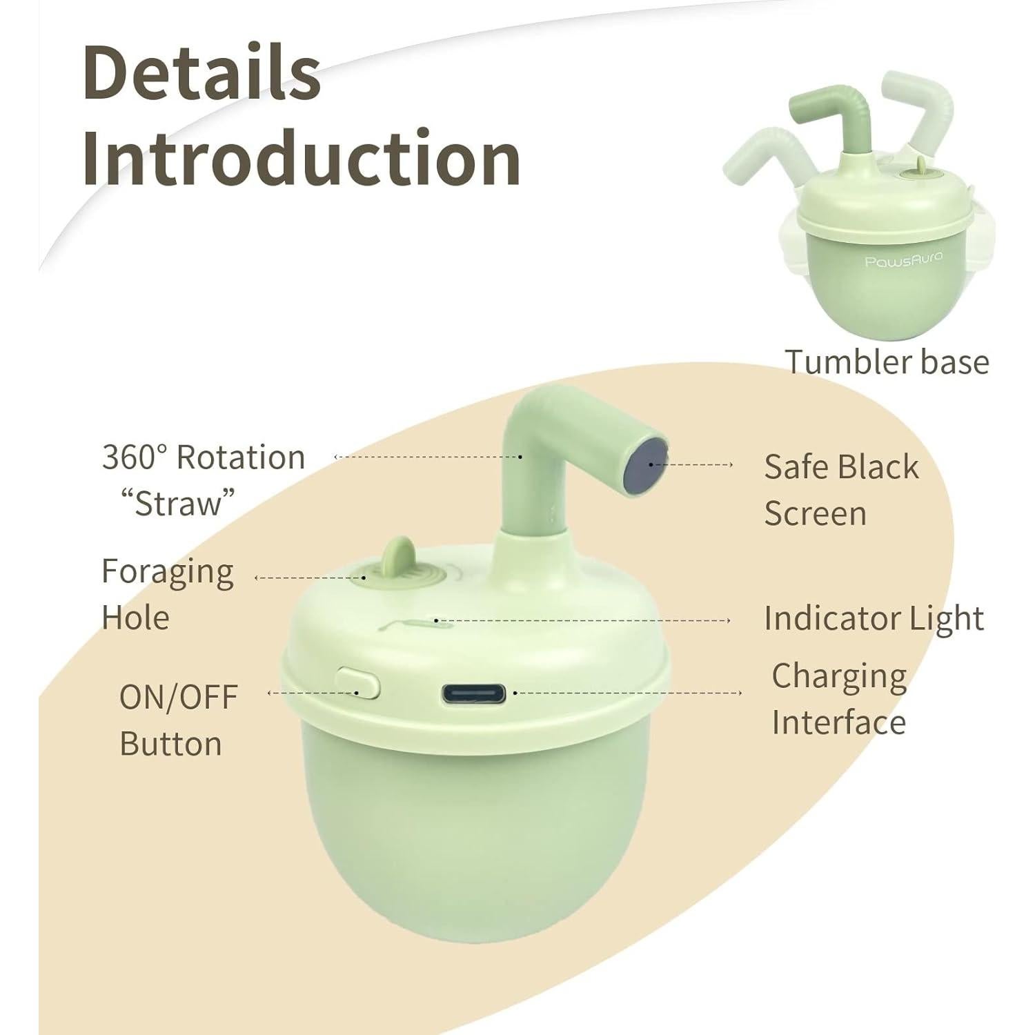 Juguete Automático de Láser para Gatos MayMaw - Verde