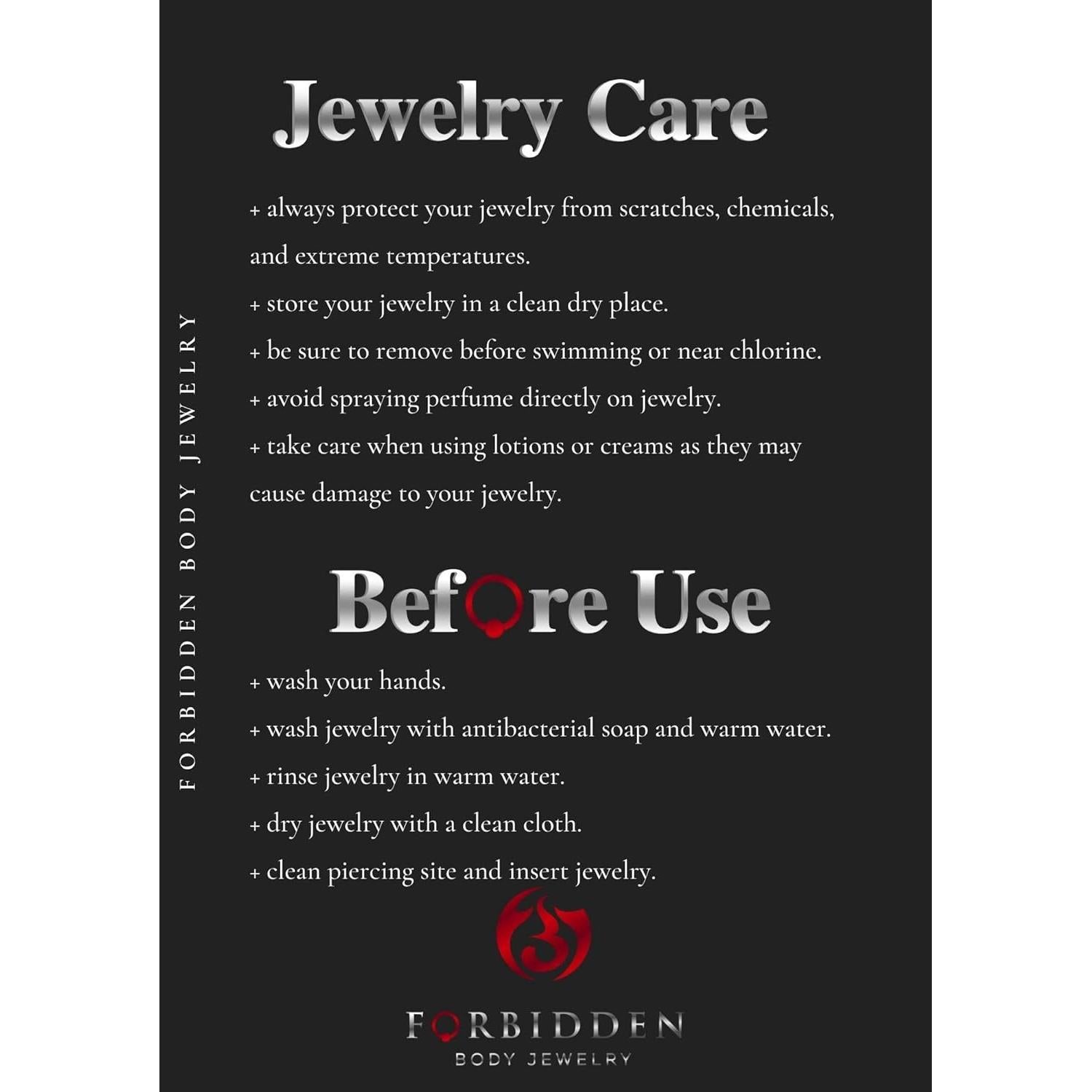 Anillos de Ombligo Petite Forbidden Body Jewelry Acero 14G 8mm