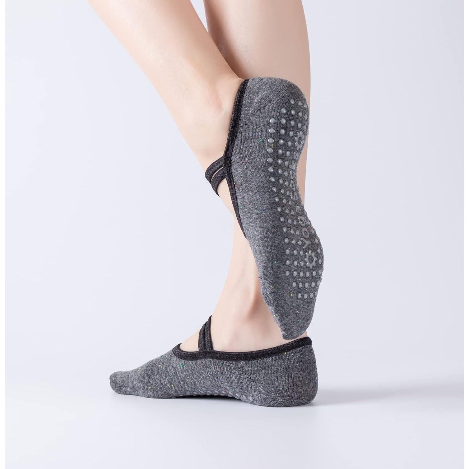 Calcetines Antideslizantes para Yoga y Pilates Mujer - Azul Marino