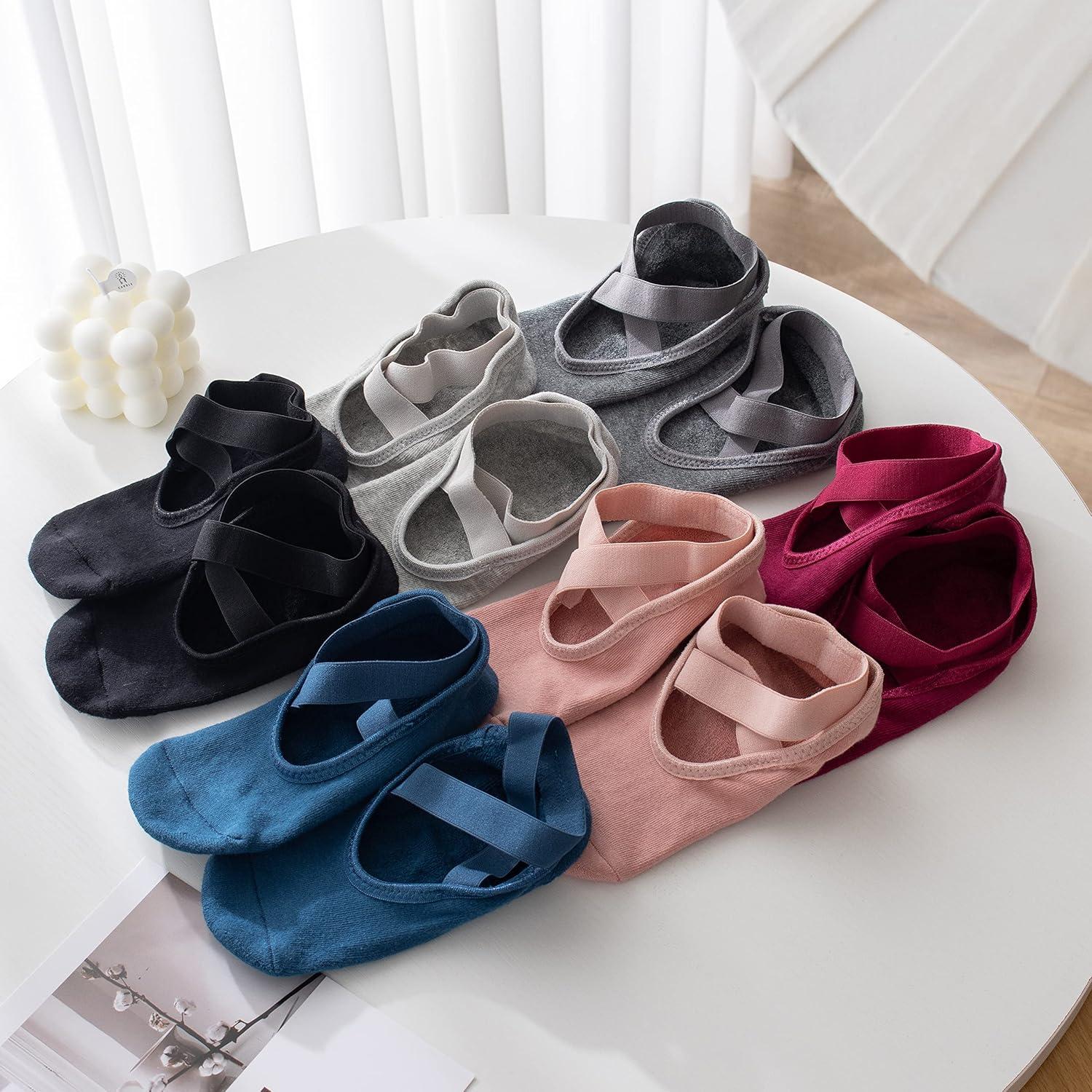 Calcetines Antideslizantes para Yoga y Pilates Mujer - Azul